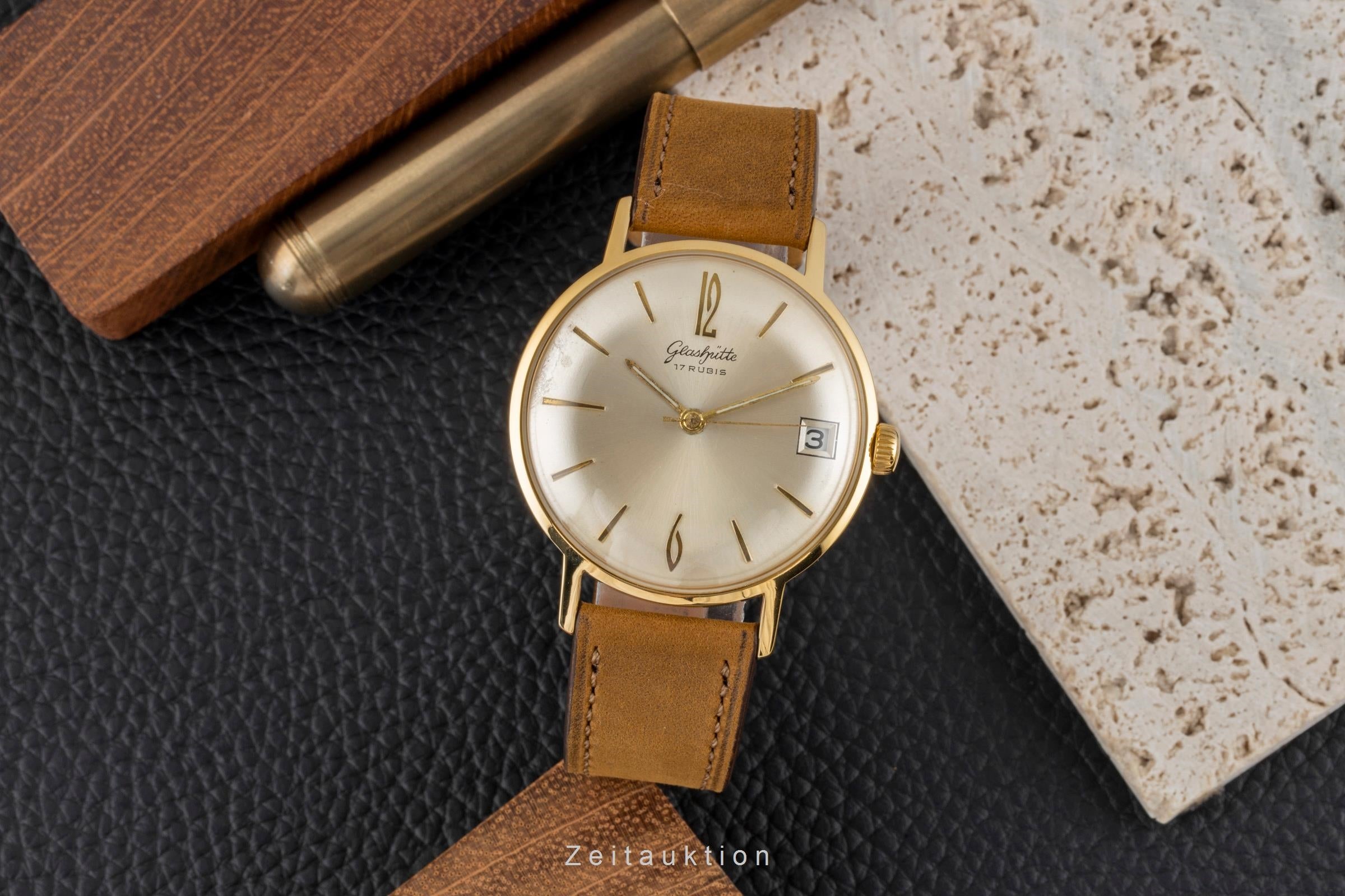 Glashütte gilt-brass manual winding men's watch Vintage  [2604438]
