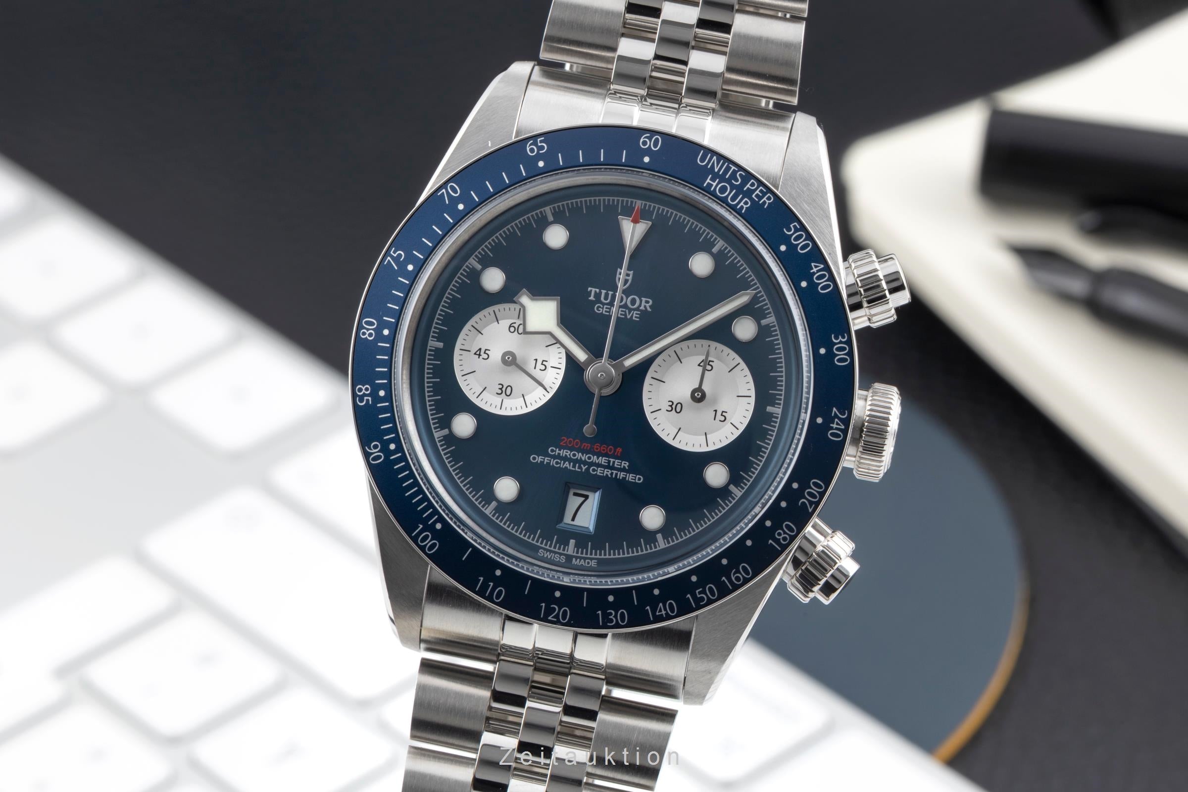 Tudor Black Bay Chrono Stahl Automatik Herrenuhr Ref. M79360B-0002 NP: 6350,- € [2604439]
