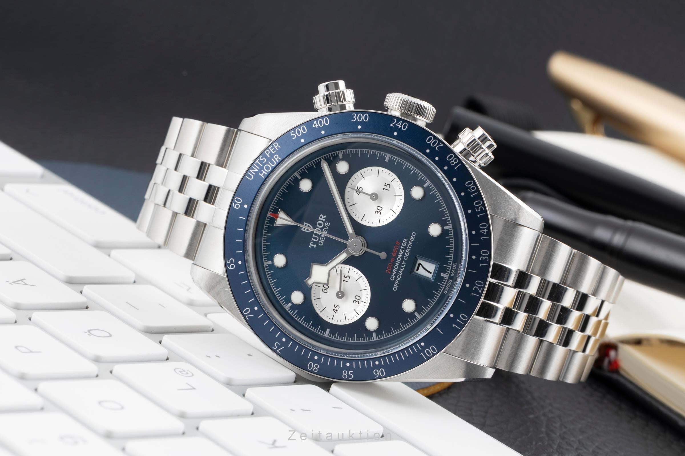 Tudor Black Bay cronógrafo acero automático reloj para caballeros M79360B-0002 LP: 6350EUR  [2604439]