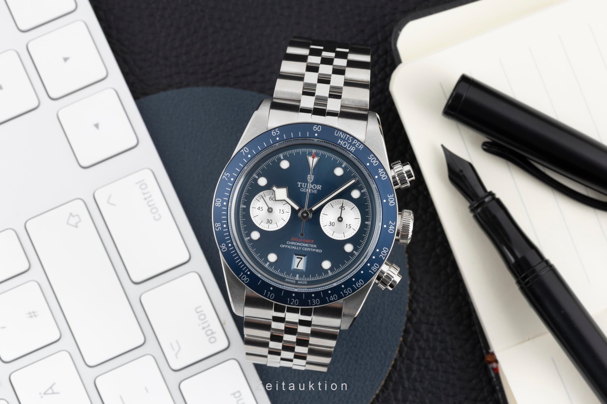 Tudor Black Bay cronógrafo acero automático reloj para caballeros M79360B-0002 LP: 6350EUR  [2604439]