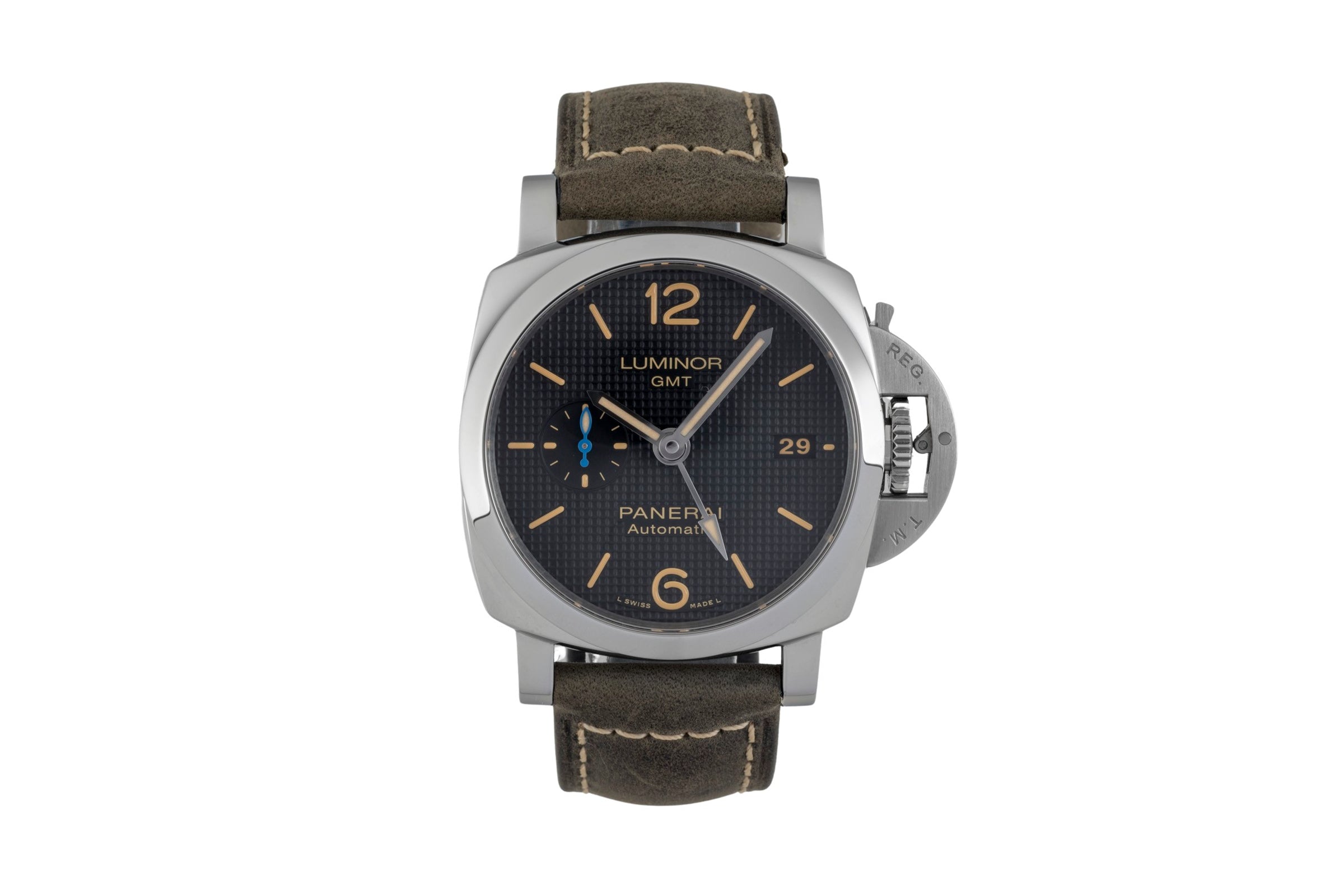 Panerai Luminor GMT steel automatic men's watch PAM01535 LP: 9600EUR  [2604441]