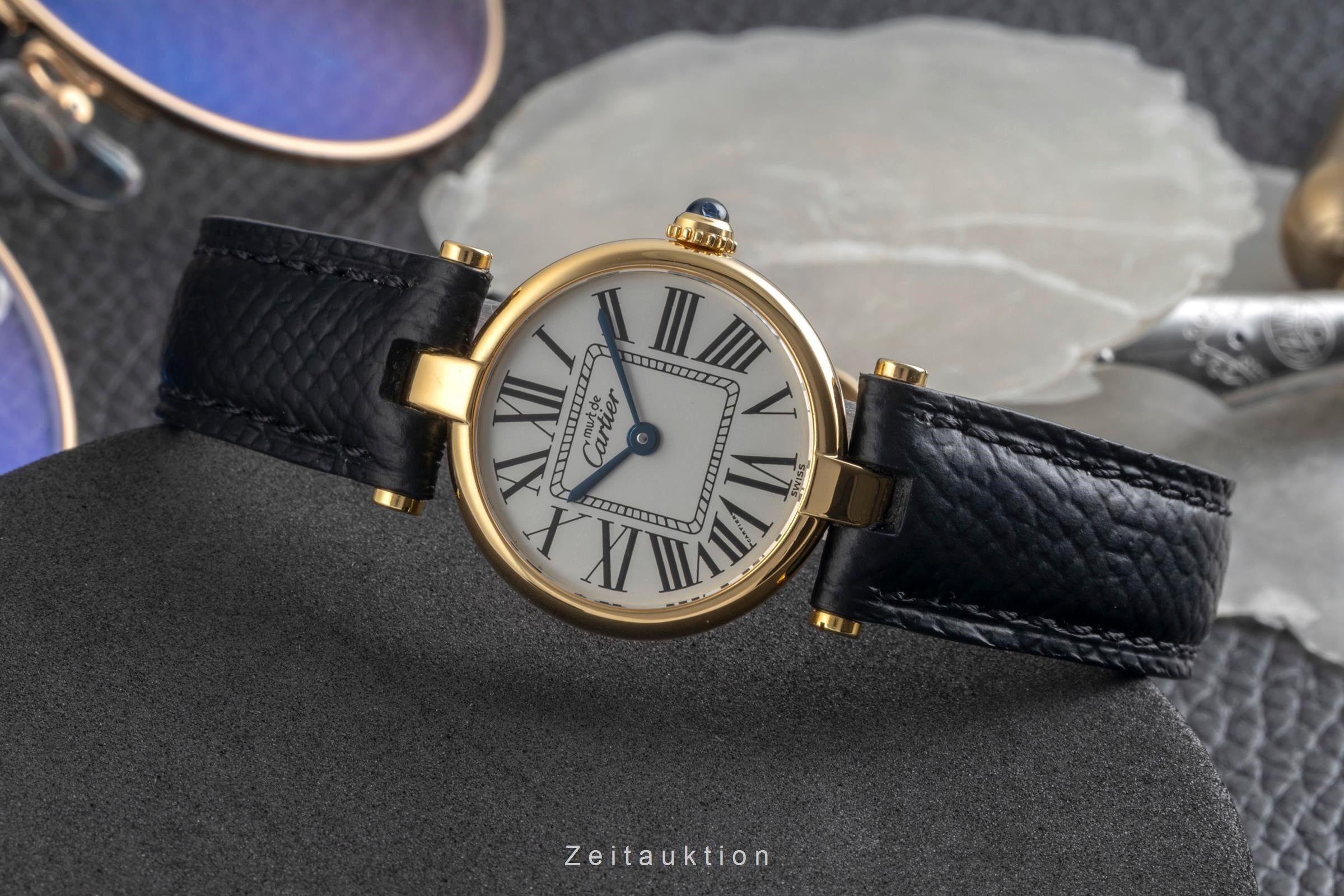 Cartier Vendome silver-gilt quartz women's watch 590004  [2604451]