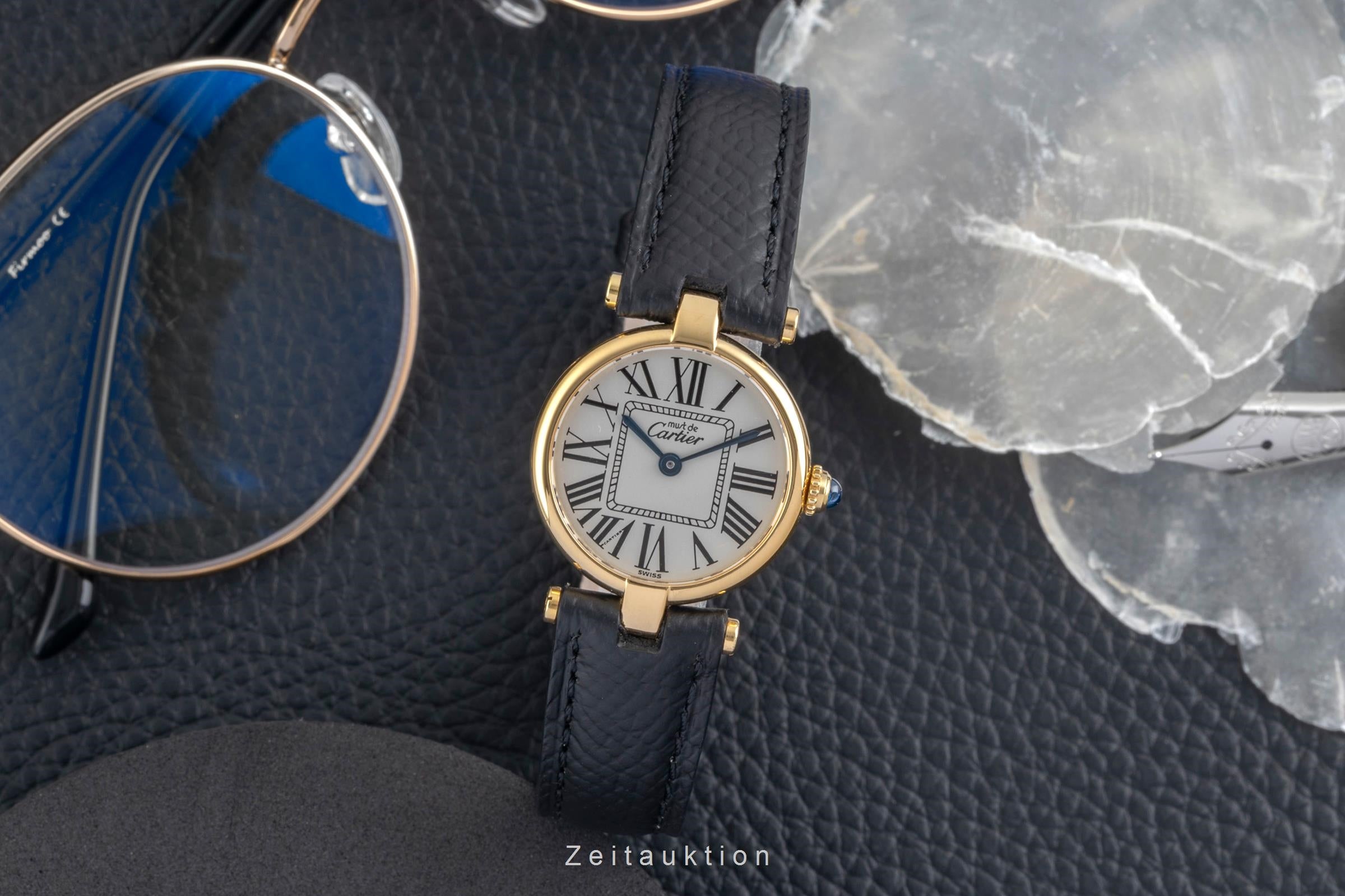 Cartier Vendome silver-gilt quartz women's watch 590004  [2604451]