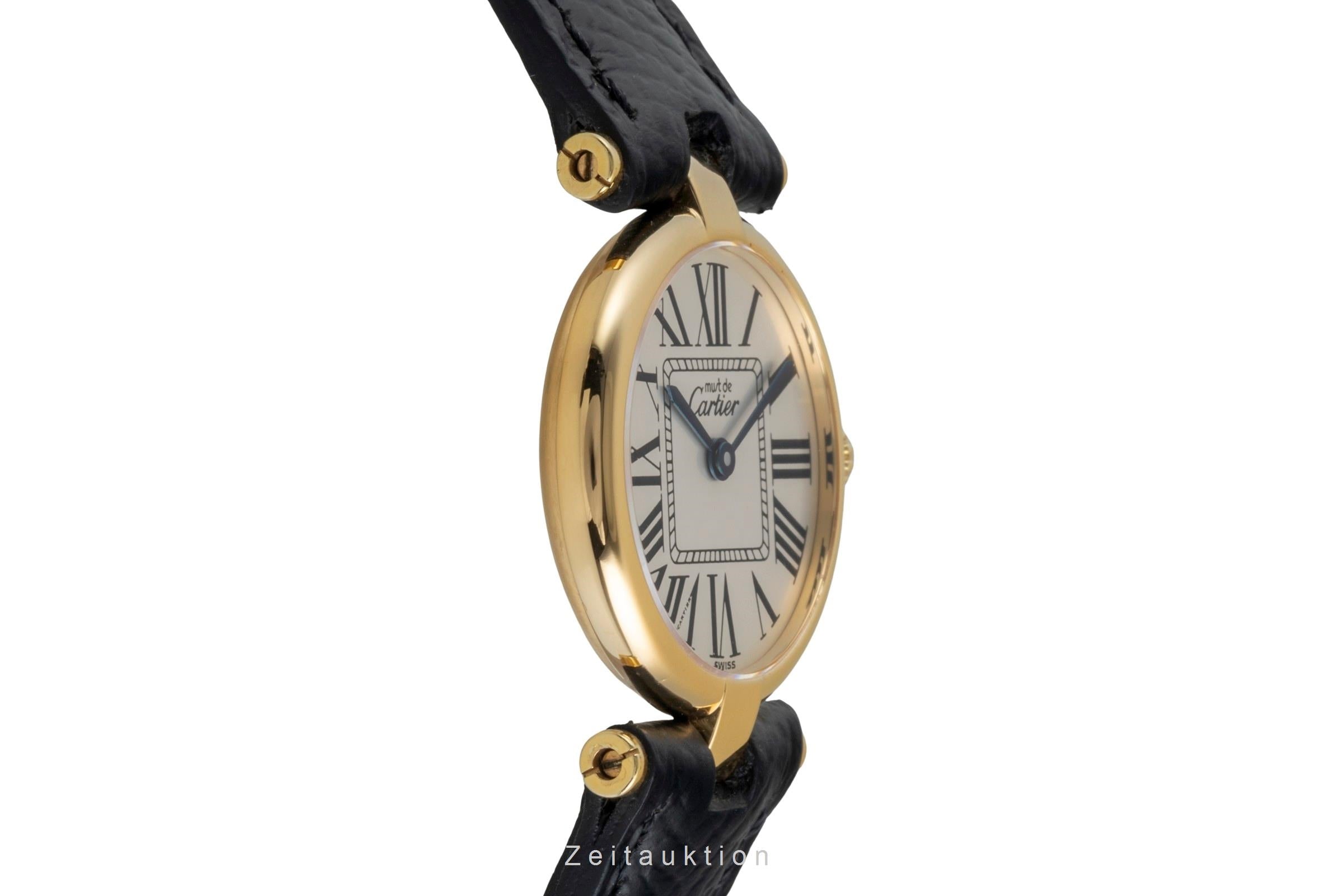 Cartier Vendome silver-gilt quartz women's watch 590004  [2604451]