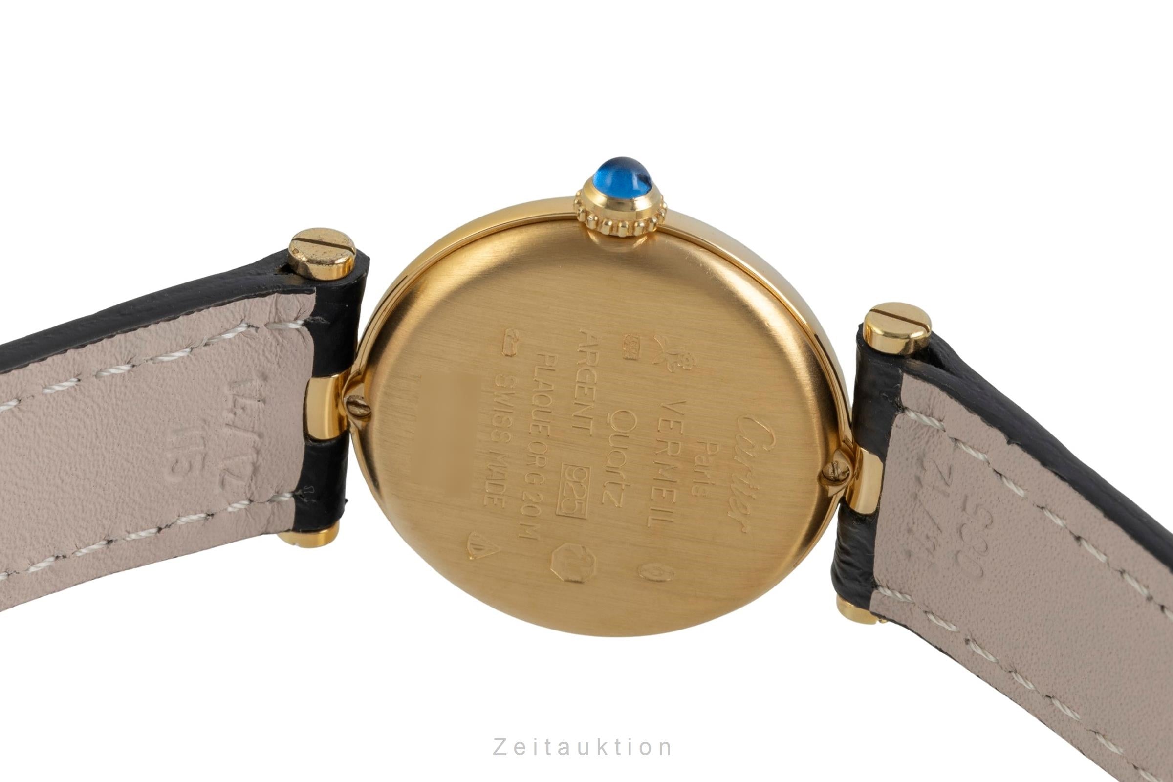 Cartier Vendome silver-gilt quartz women's watch 590004  [2604451]