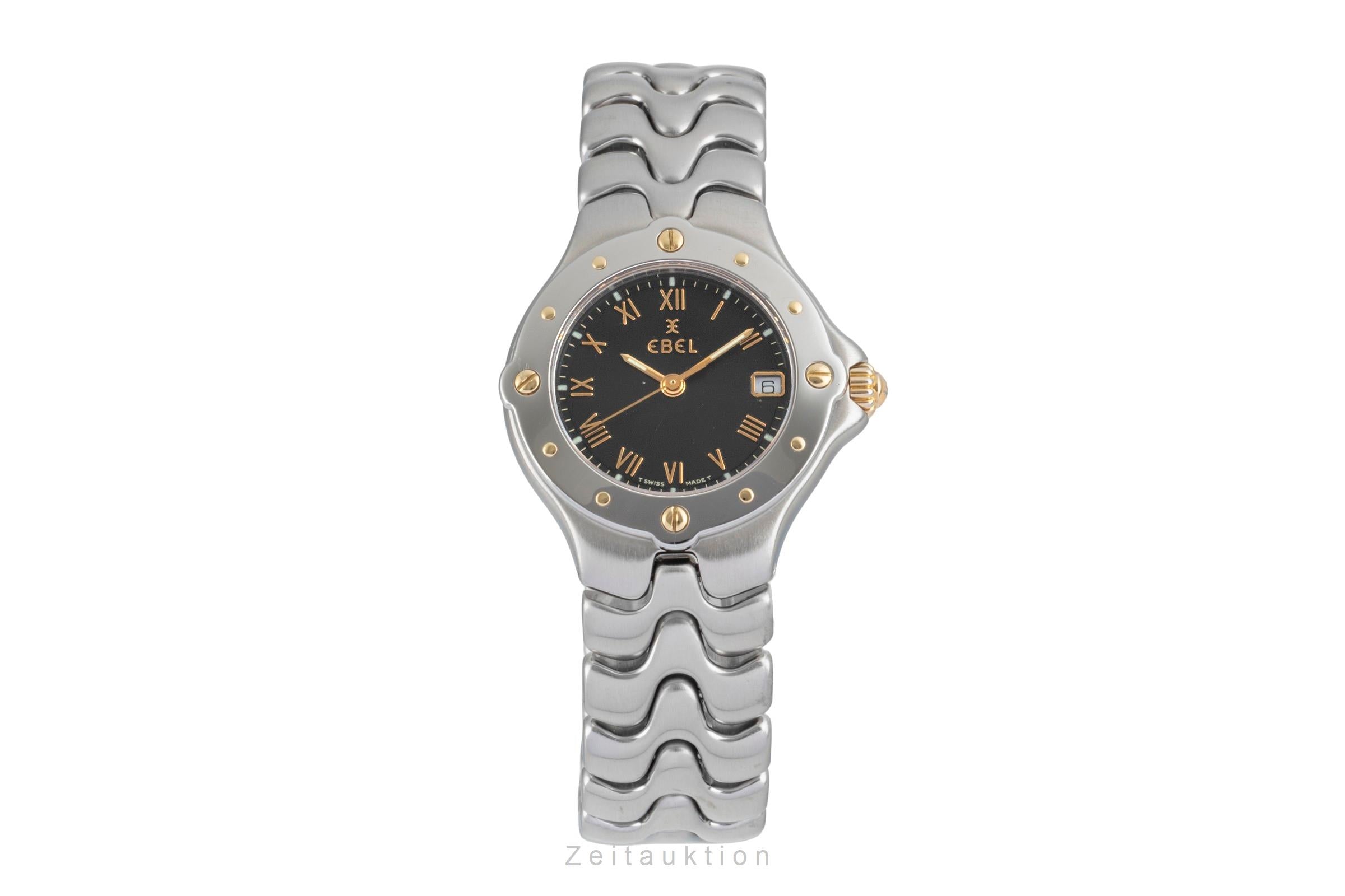 Ebel Sportwave Stahl / Gold Damenuhr Datum Ref. E6087621 Box [2604452]