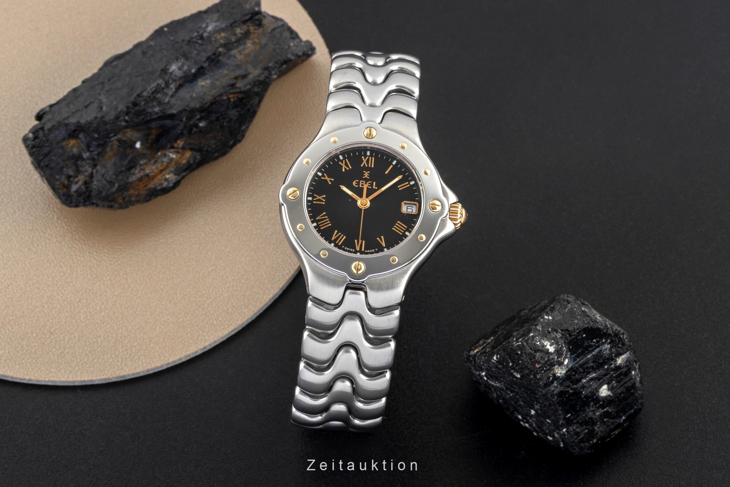 Ebel Sportwave Stahl / Gold Damenuhr Datum Ref. E6087621 Box [2604452]
