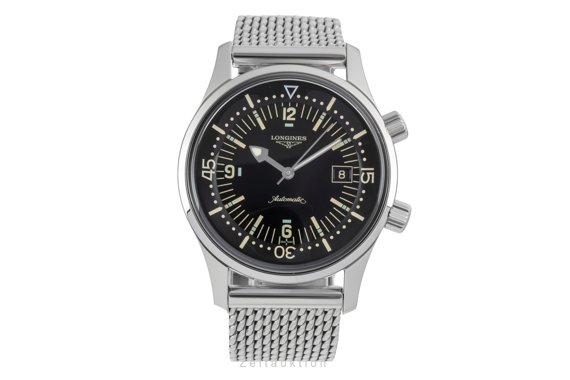 Longines Legend Diver acero automático reloj para caballeros L3.674.4.50.6 LP: 3950EUR  [2604455]