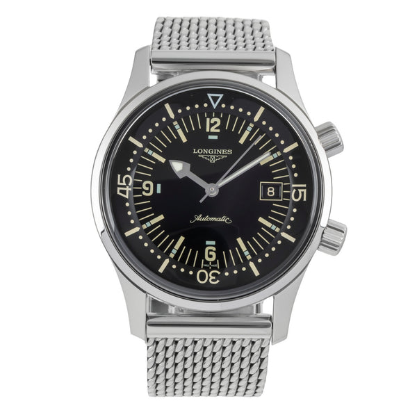 Longines Legend Diver acero automático reloj para caballeros L3.674.4.50.6 LP: 3950EUR  [2604455]