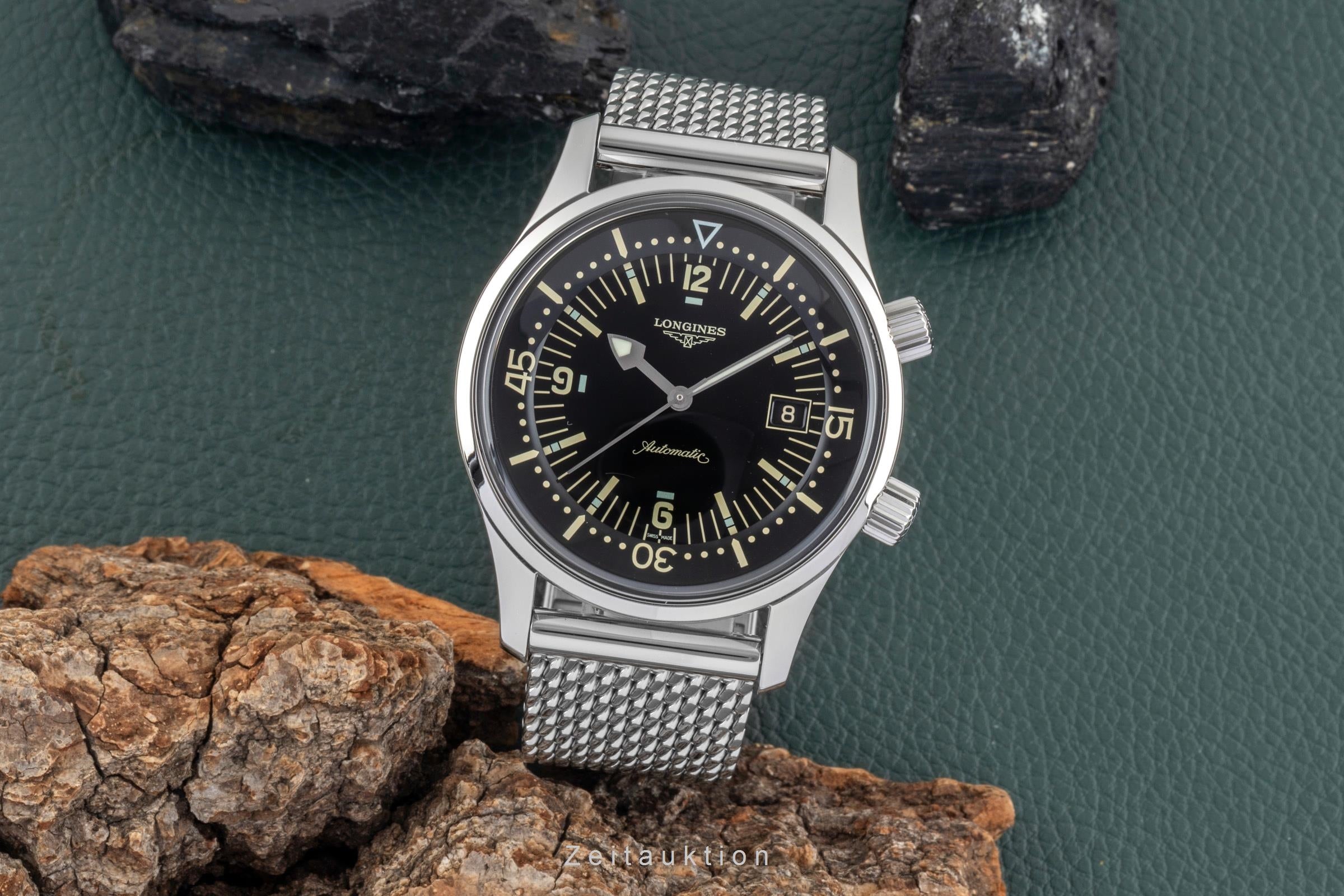 Longines Legend Diver acero automático reloj para caballeros L3.674.4.50.6 LP: 3950EUR  [2604455]
