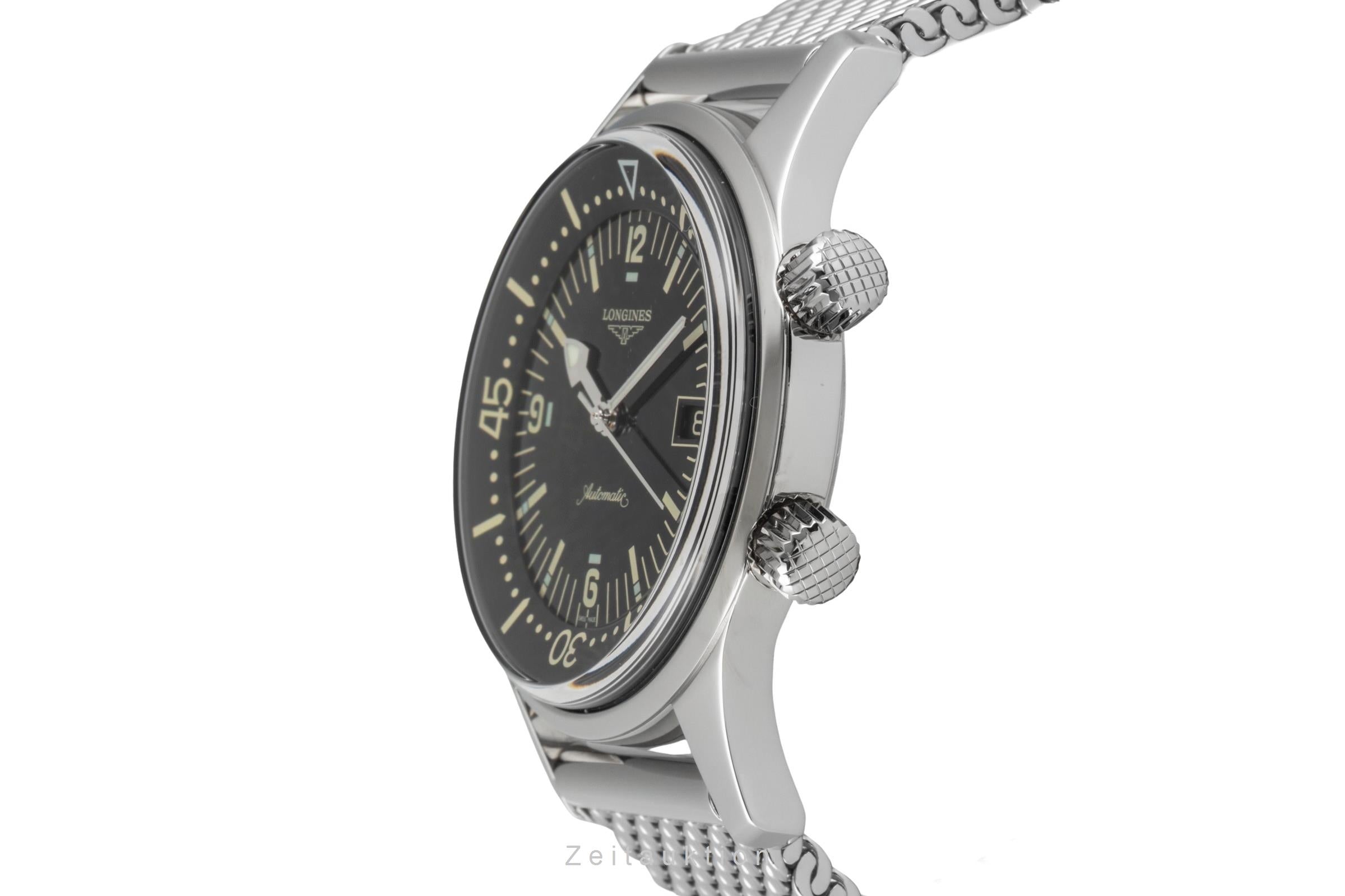 Longines Legend Diver acero automático reloj para caballeros L3.674.4.50.6 LP: 3950EUR  [2604455]