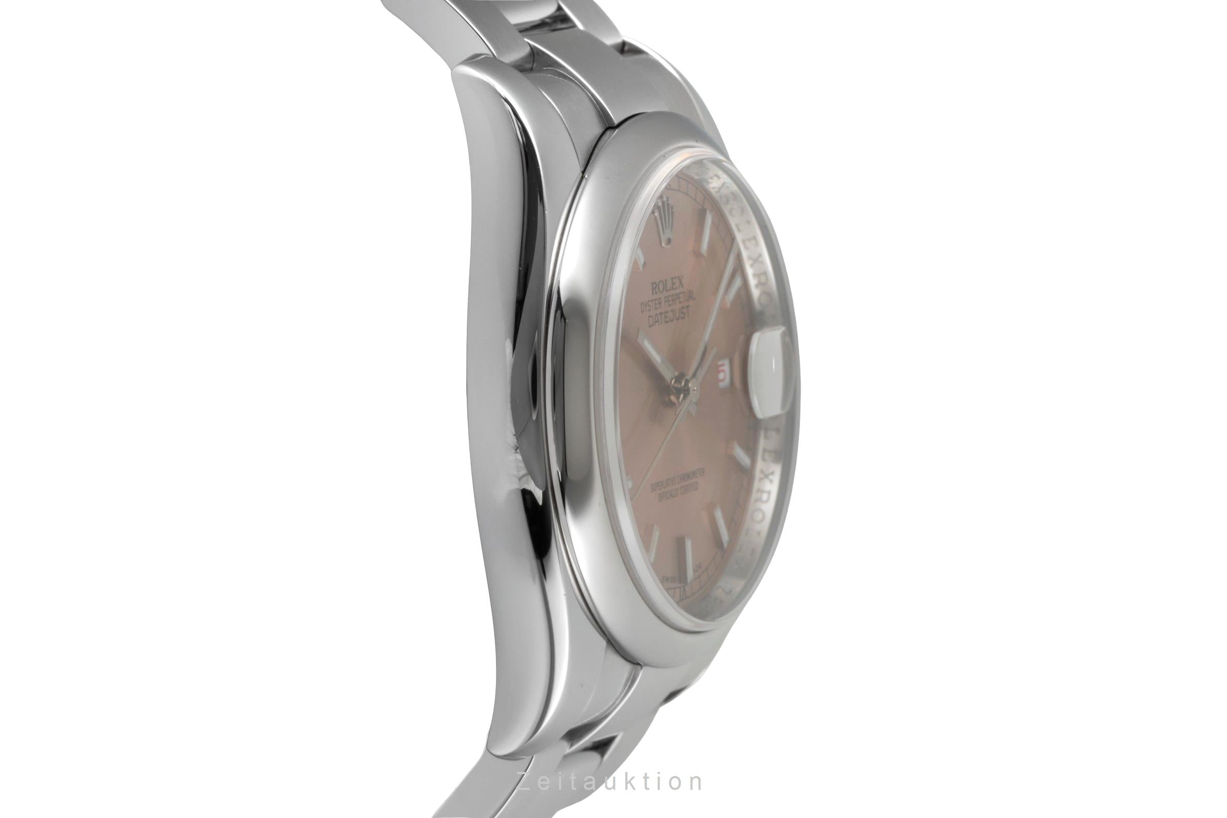 Rolex Datejust 36 Pink Dial Edelstahl Automatik Herrenuhr Ref. 116200 Z-Serie [2604458]
