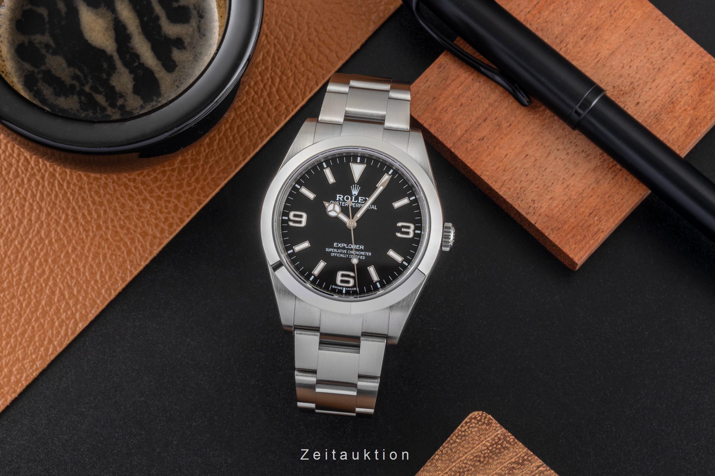 Rolex Explorer acier automatique montre pour hommes 214270  [2604459]