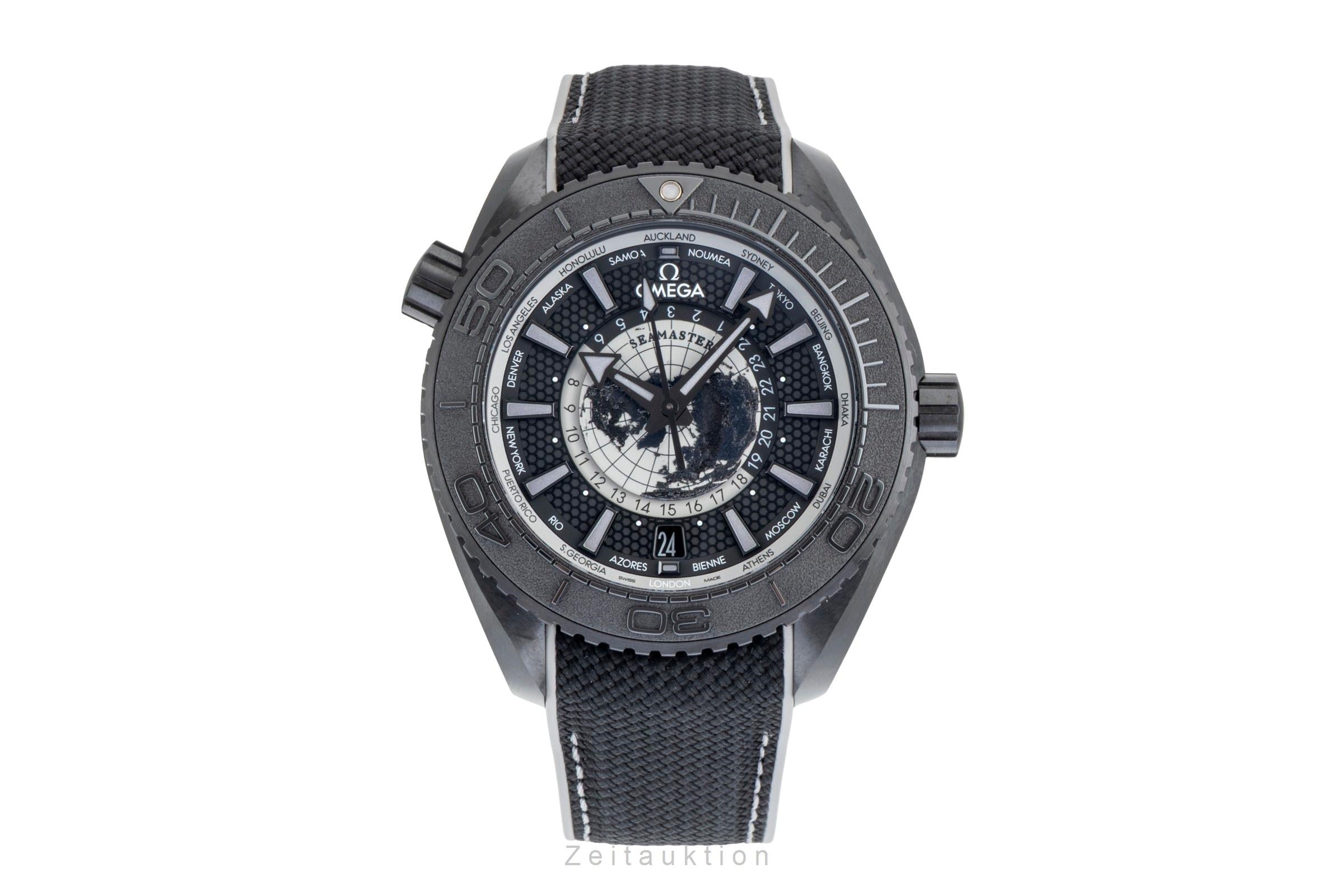 Omega Seamaster Planet Ocean GMT Worldtimer Ref. 215.92.46.22.01.007 B&P 2026 [2604461]