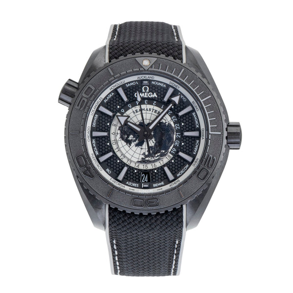 Omega Seamaster Planet Ocean GMT Worldtimer Ref. 215.92.46.22.01.007 B&P 2026 [2604461]