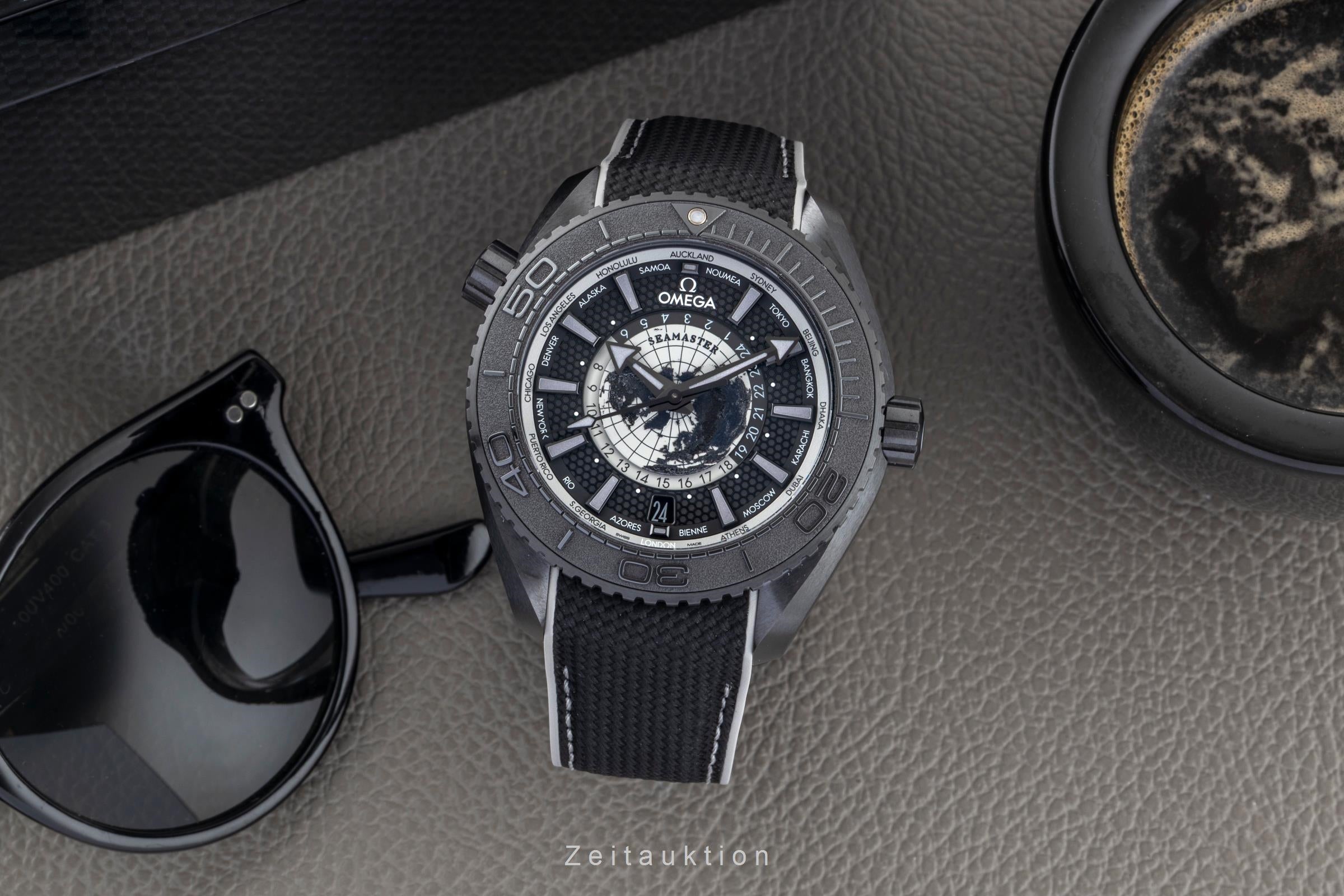 Omega Seamaster Planet Ocean GMT Worldtimer Ref. 215.92.46.22.01.007 B&P 2026 [2604461]