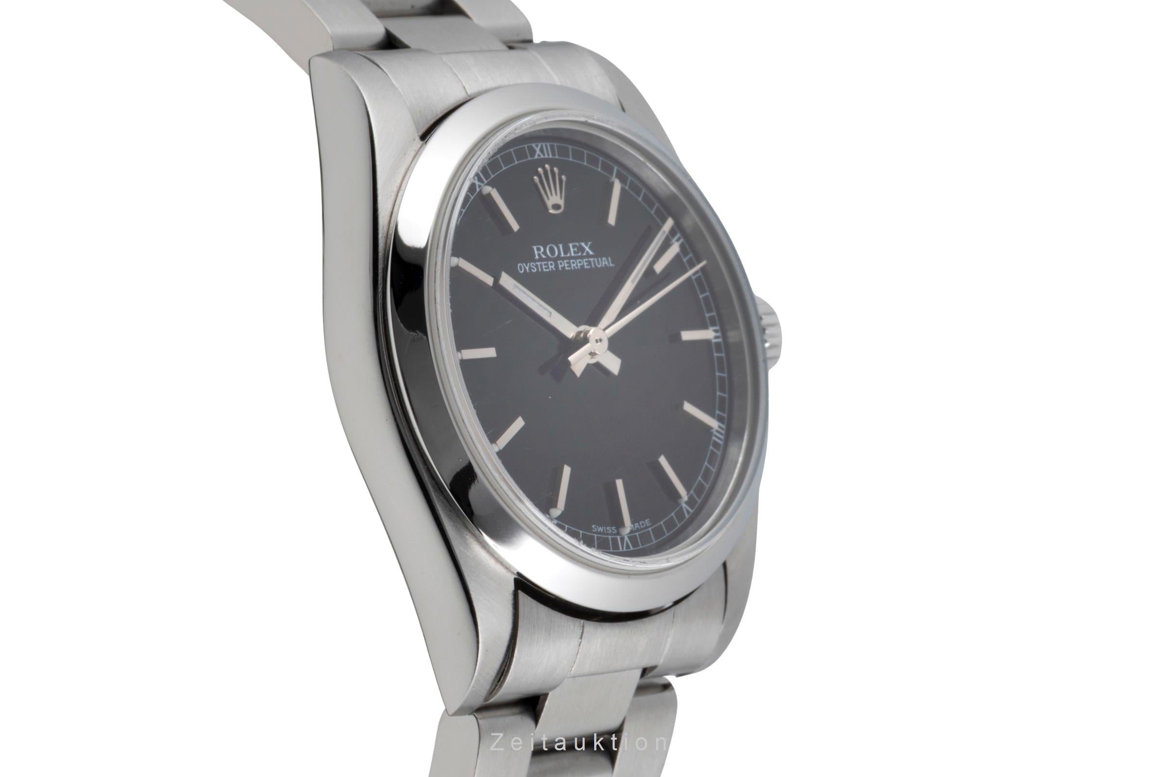 Rolex Oyster Perpetual 31 Black Dial Edelstahl Automatik Damenuhr Ref. 77080 [2604464]