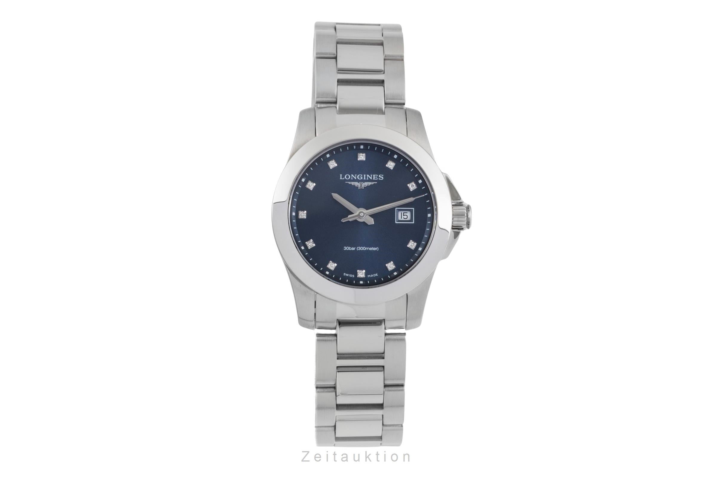 Longines Conquest acier quartz montre pour femmes L3.376.4.97.6 LP: 1500EUR  [2604466]