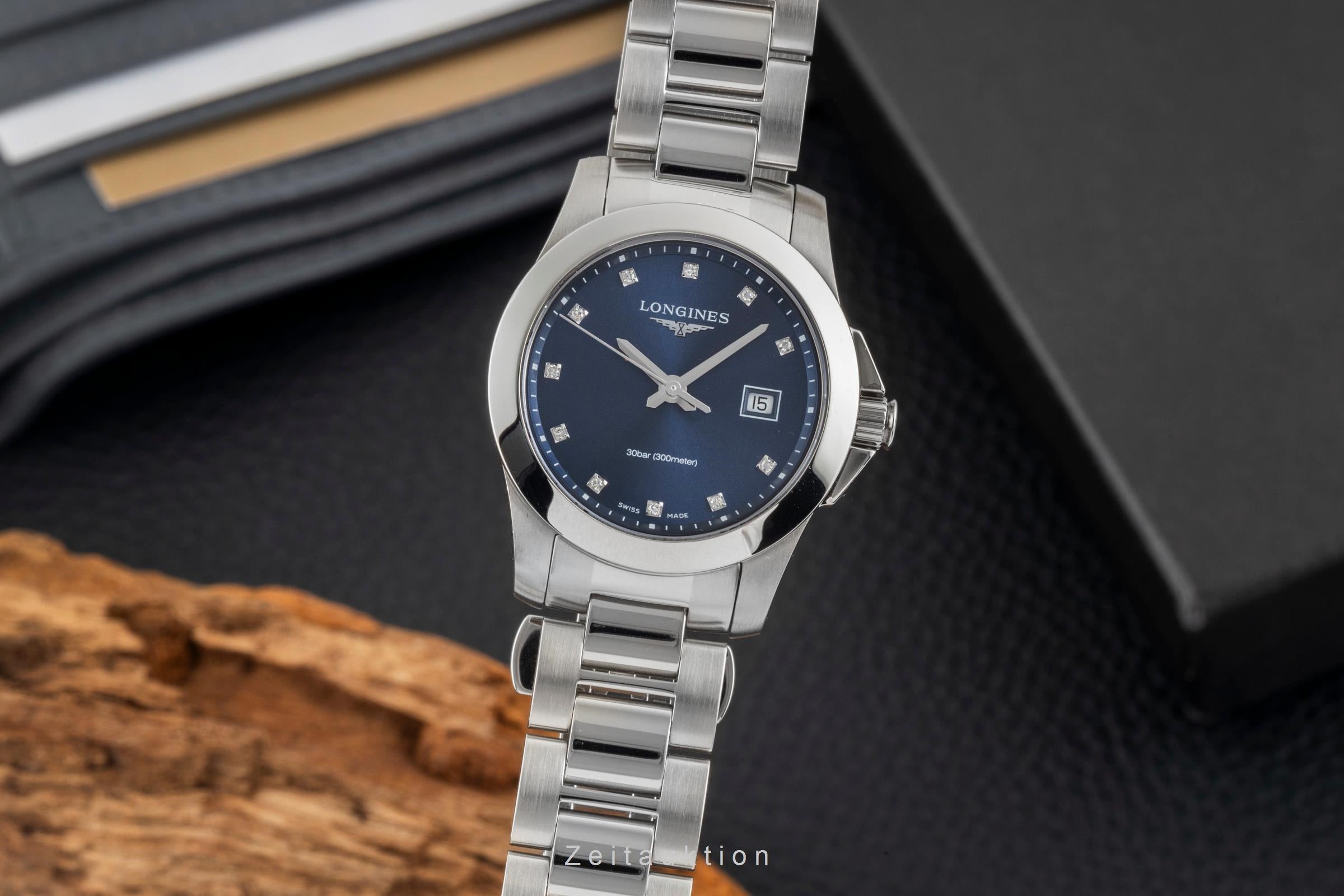 Longines Conquest acciaio quarzo orologio da donna L3.376.4.97.6 LP: 1500EUR  [2604466]