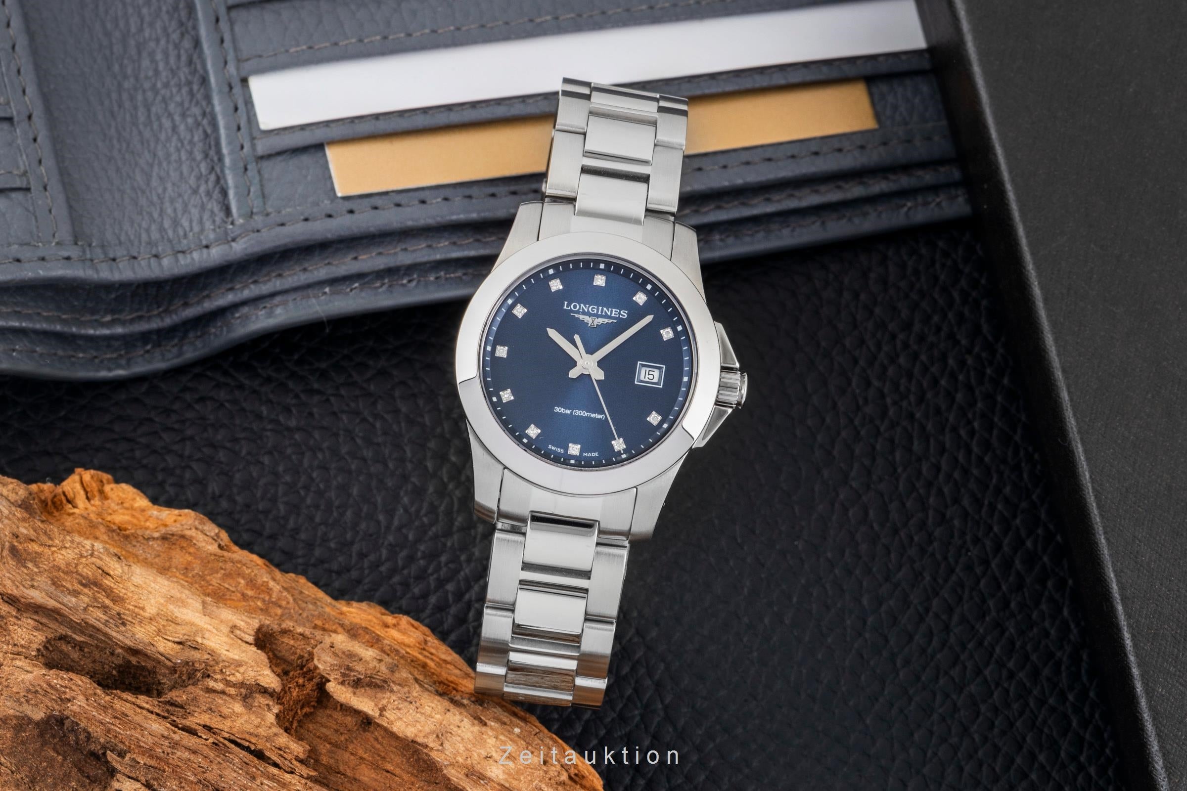 Longines Conquest acier quartz montre pour femmes L3.376.4.97.6 LP: 1500EUR  [2604466]