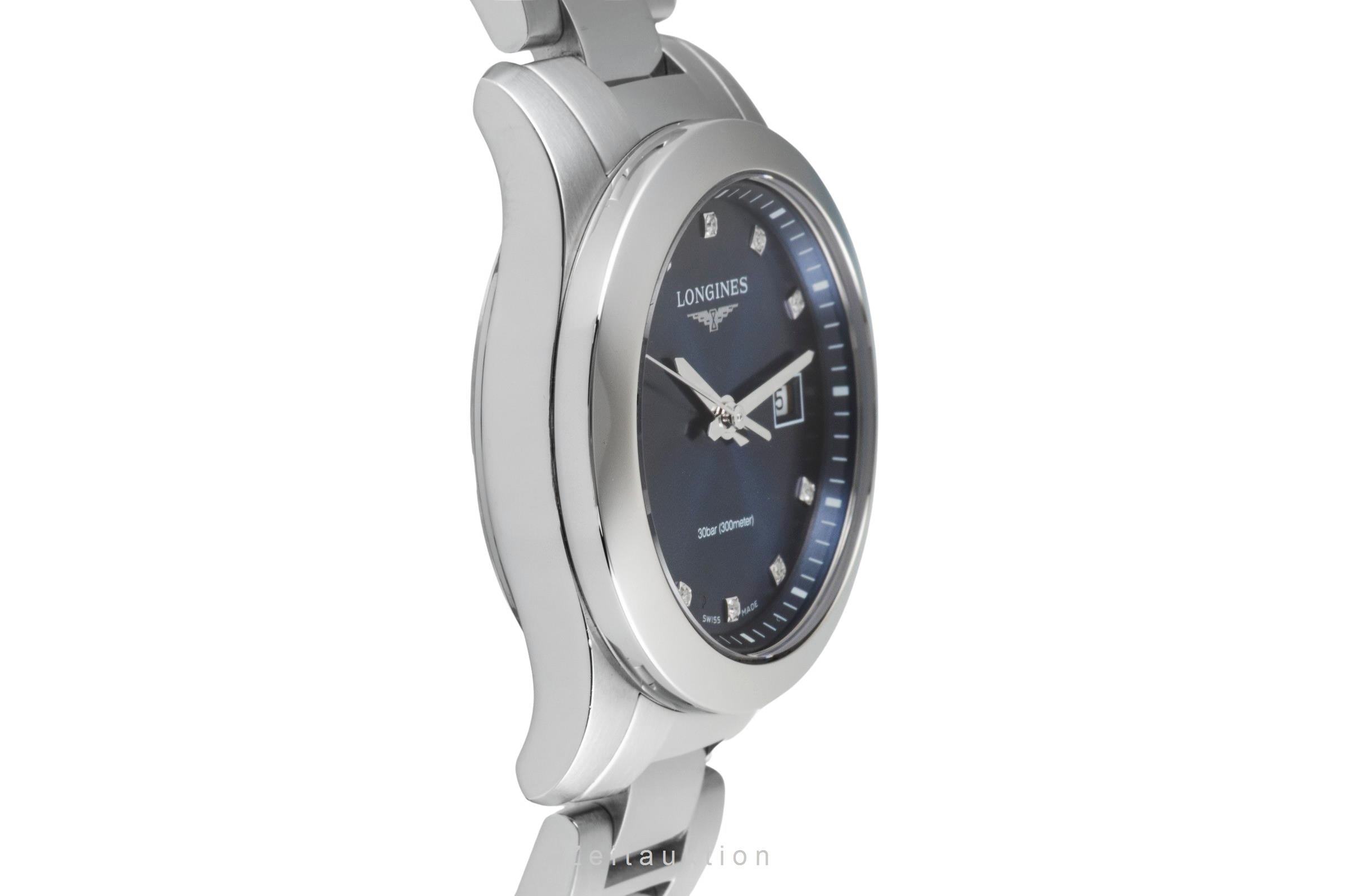 Longines Conquest acier quartz montre pour femmes L3.376.4.97.6 LP: 1500EUR  [2604466]