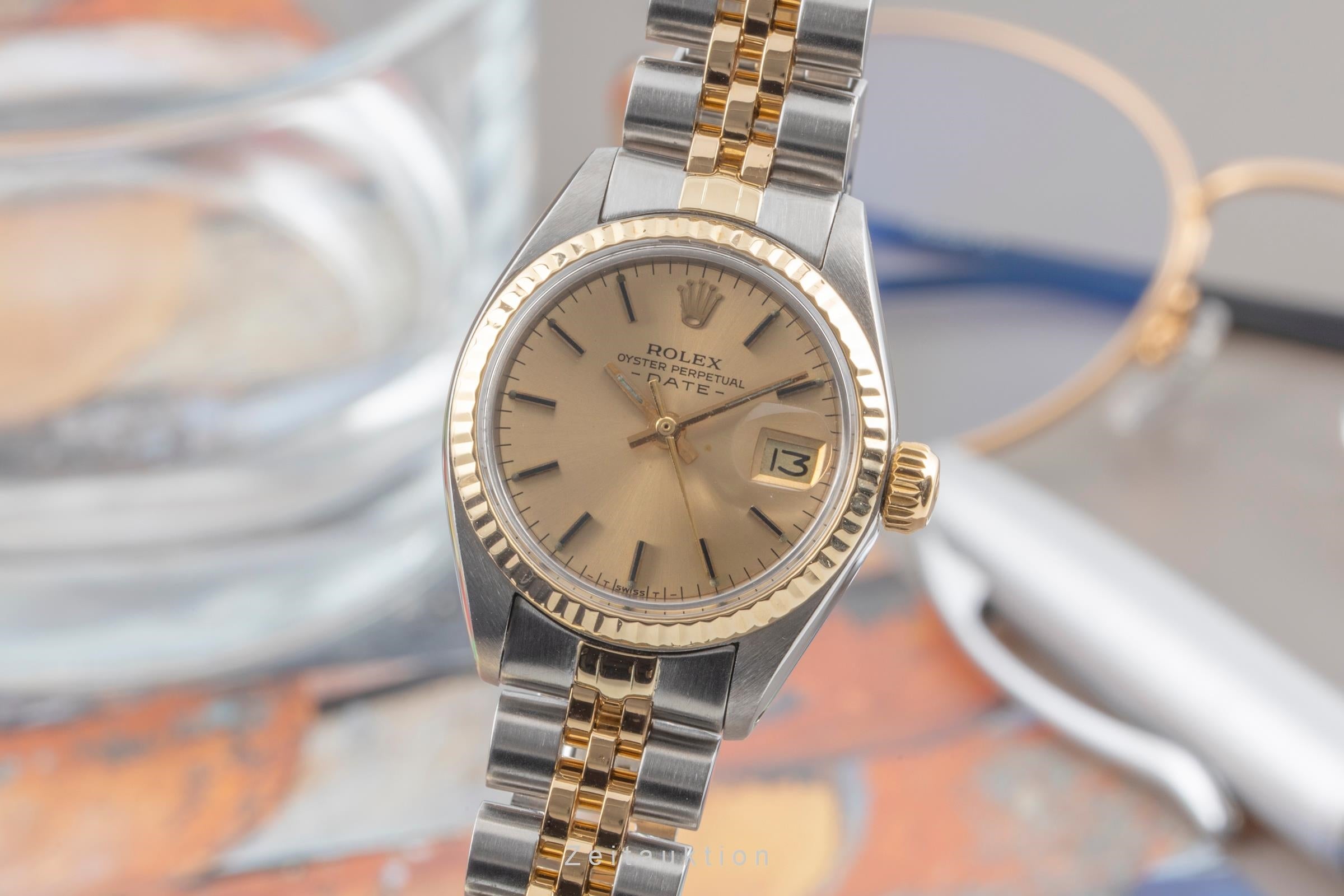 Rolex Lady Date Edelstahl / Gelbgold Automatik Damenuhr Ref. 6917 Klassiker [2604469]