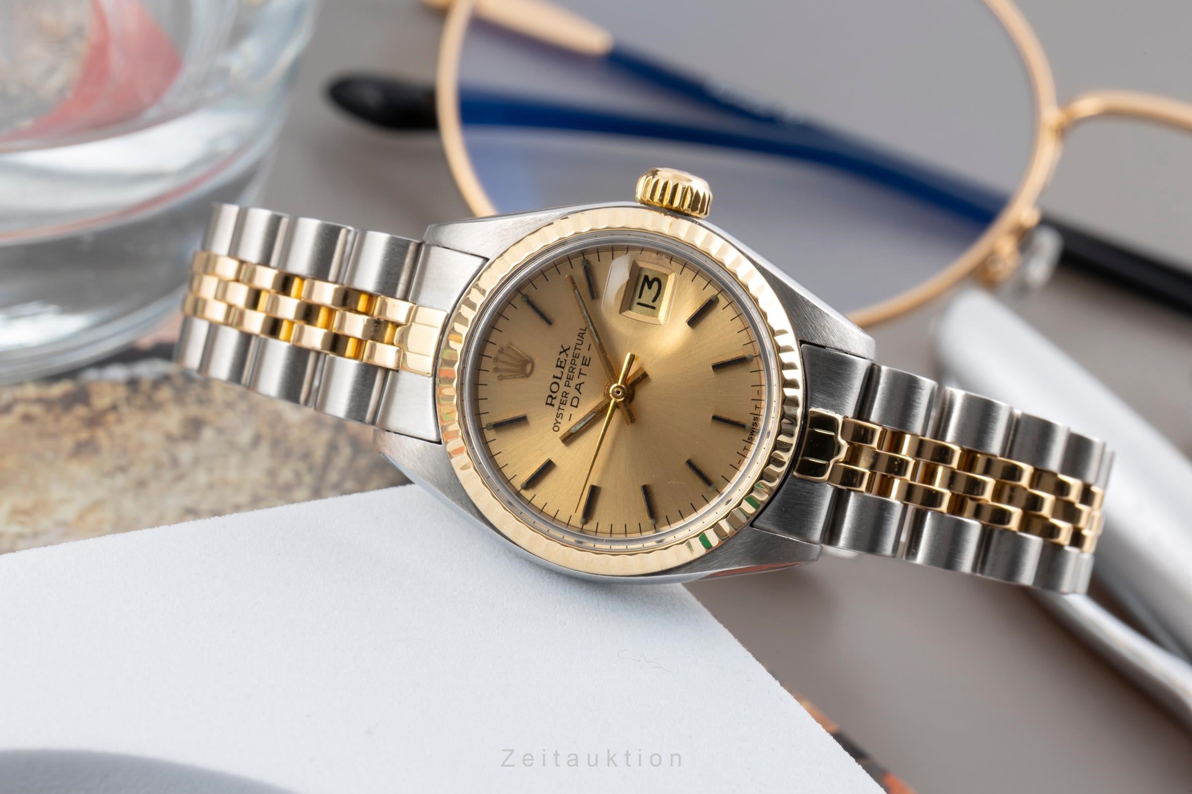 Rolex Lady Date Edelstahl / Gelbgold Automatik Damenuhr Ref. 6917 Klassiker [2604469]