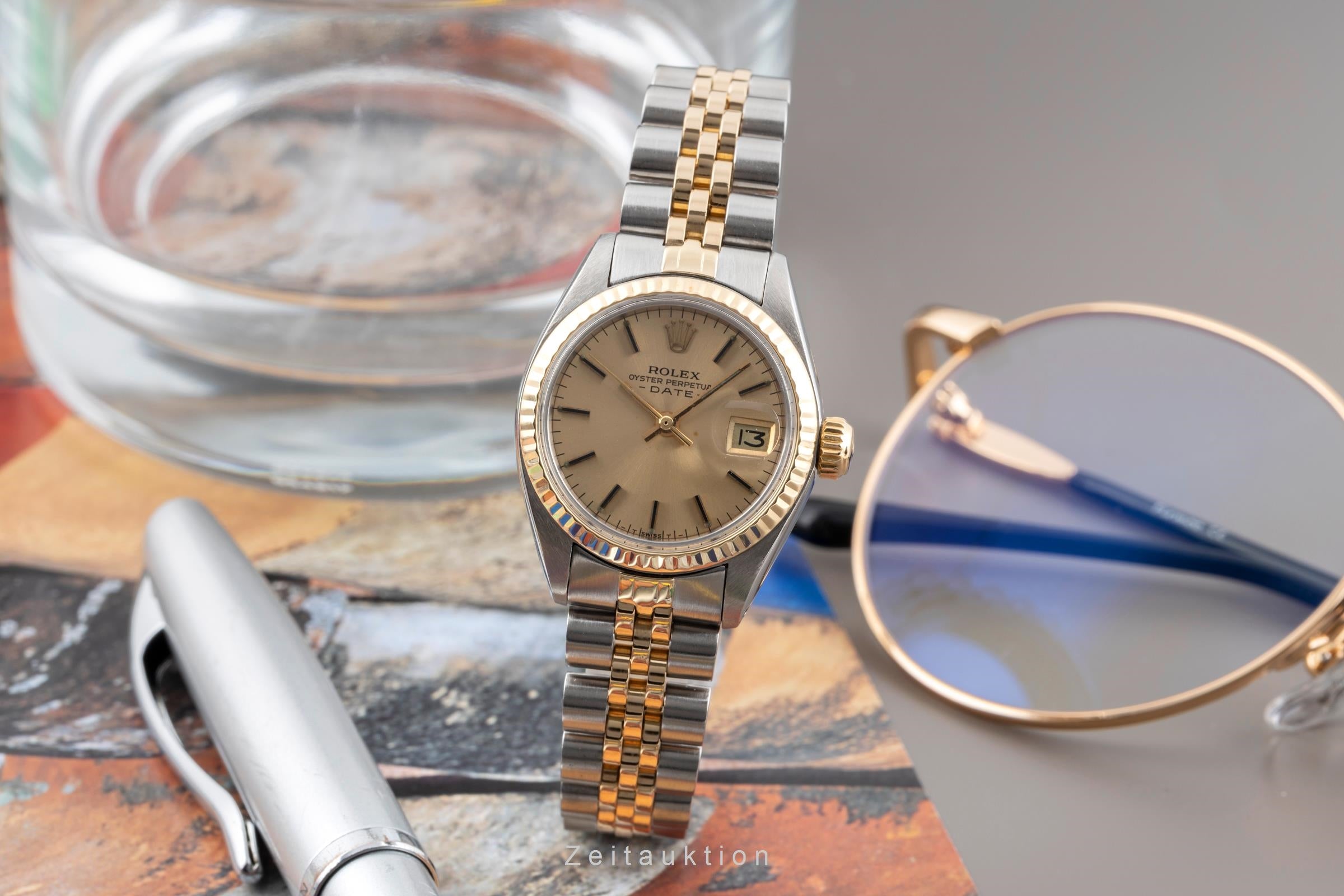 Rolex Lady Date Edelstahl / Gelbgold Automatik Damenuhr Ref. 6917 Klassiker [2604469]