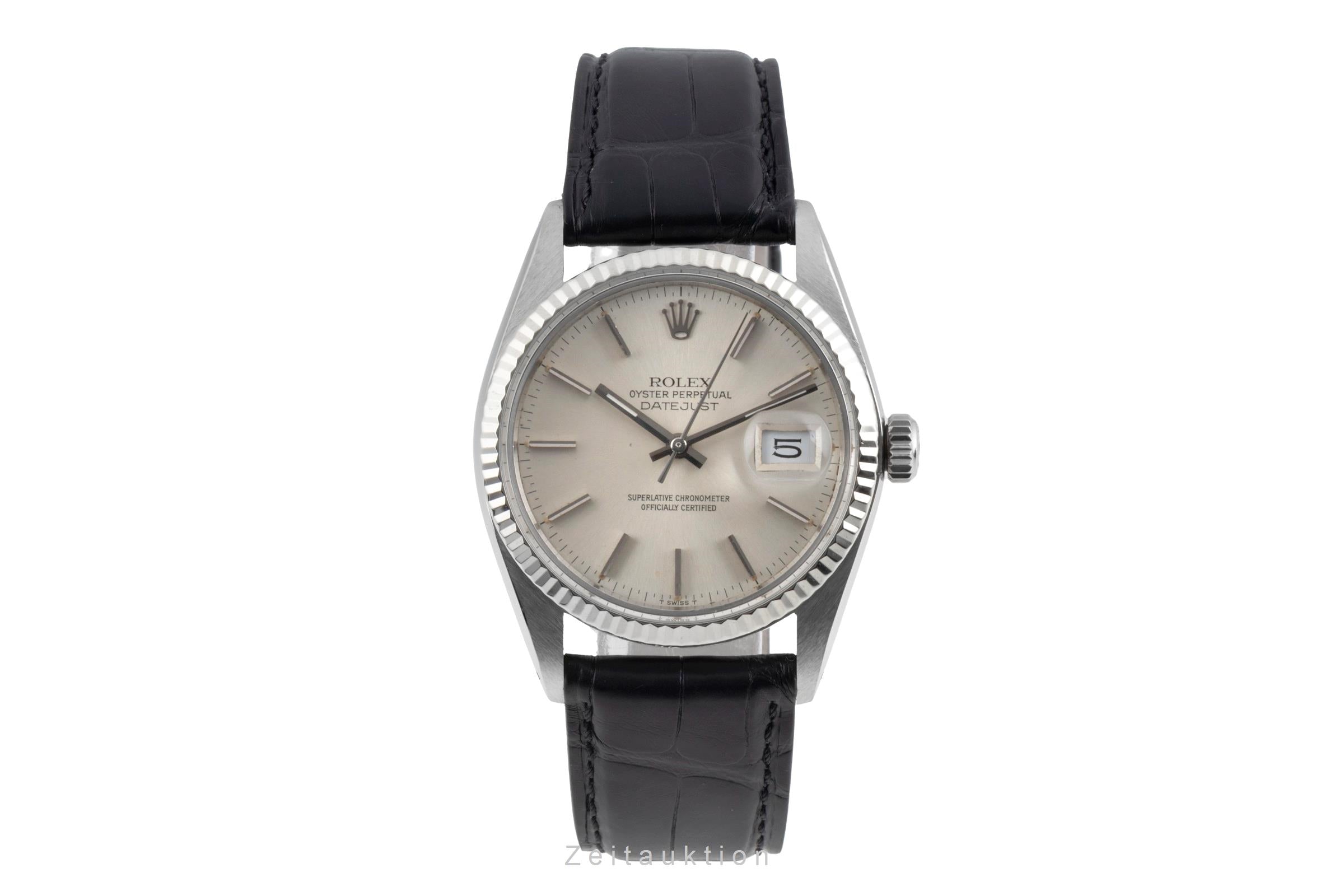 Rolex Datejust steel / white gold automatic men's watch 16014 Vintage  [2604470]