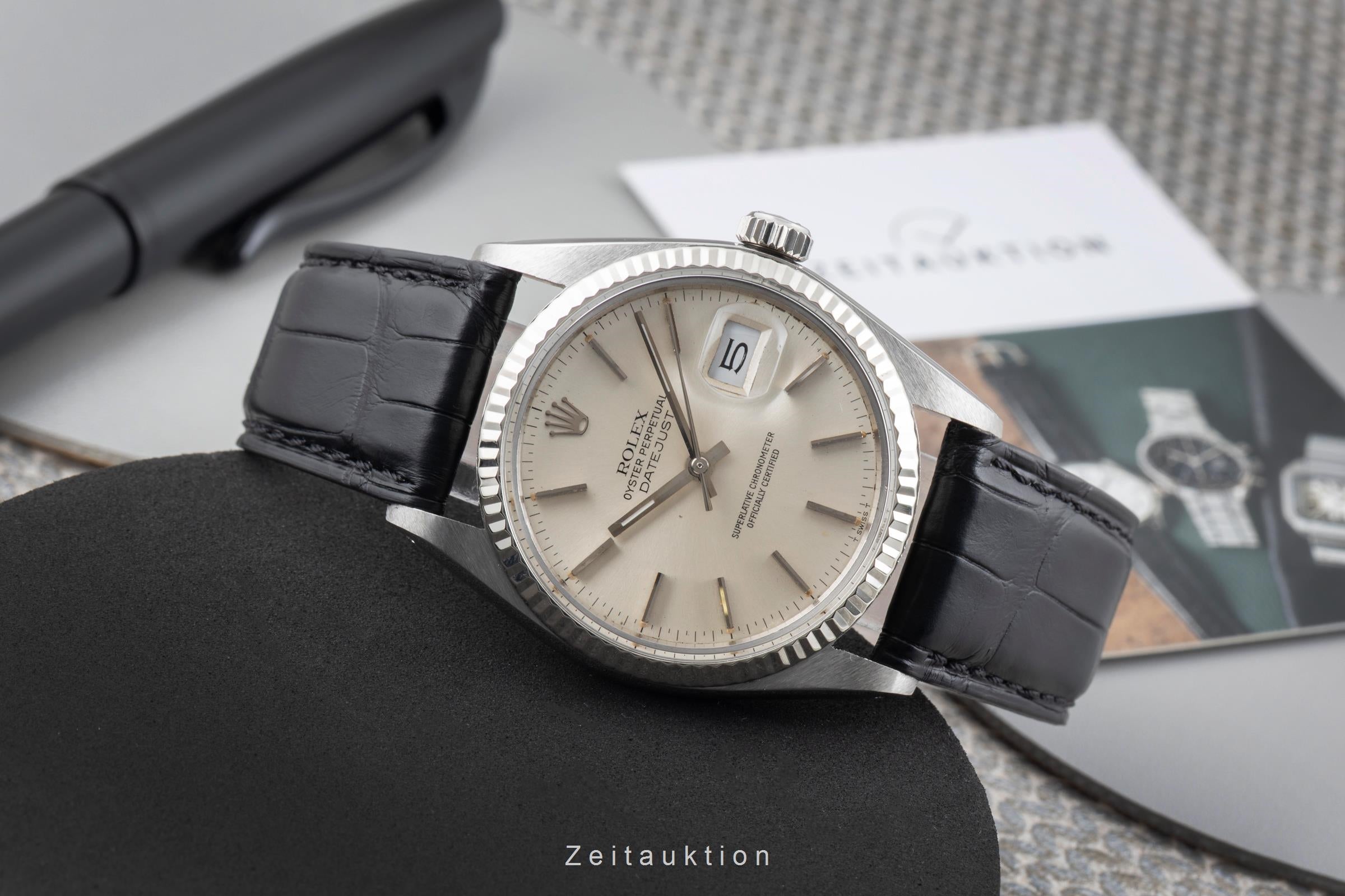 Rolex Datejust steel / white gold automatic men's watch 16014 Vintage  [2604470]