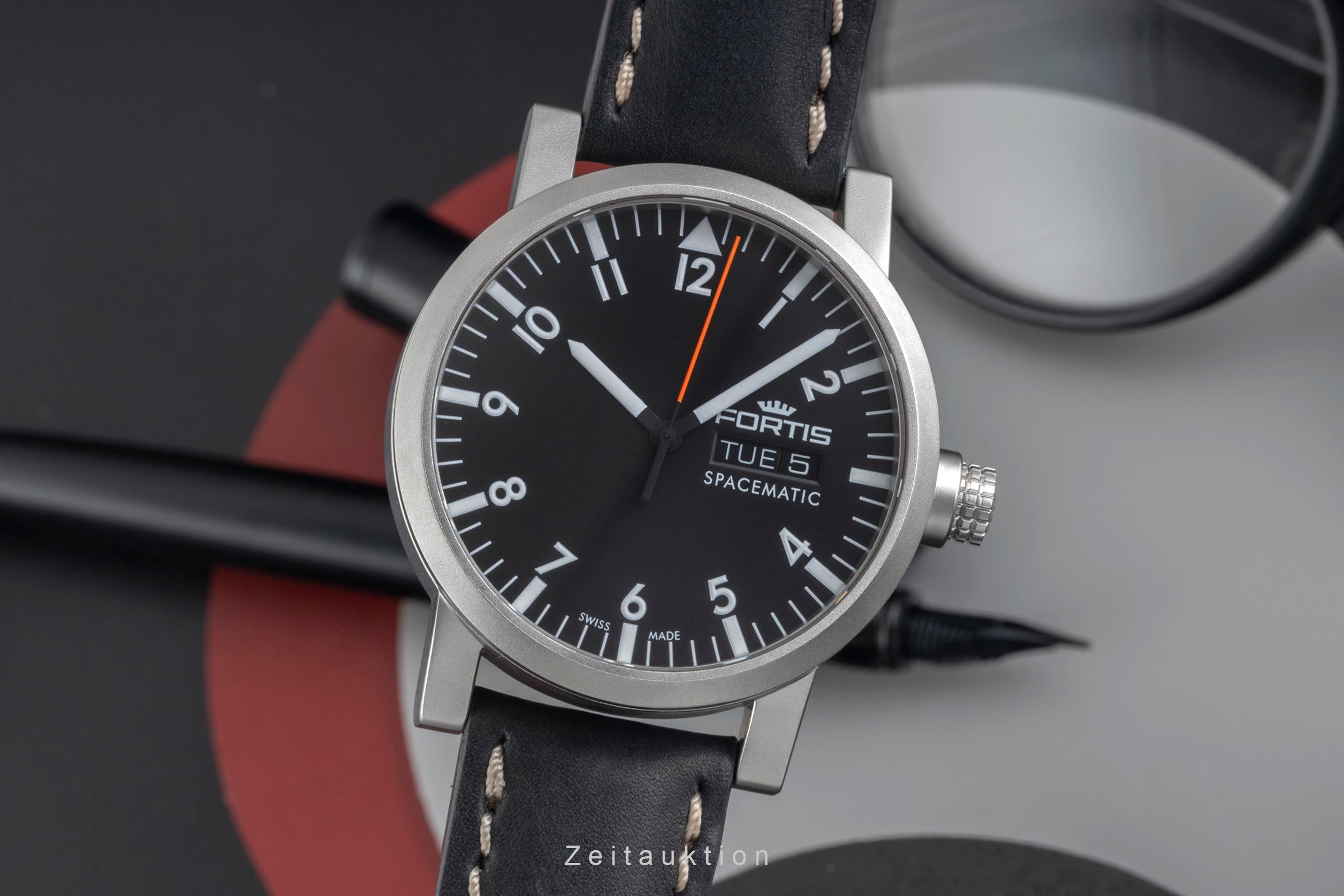 Fortis Spacematic steel automatic men's watch 623.22.158.1  623.22.11L01  [2604475]