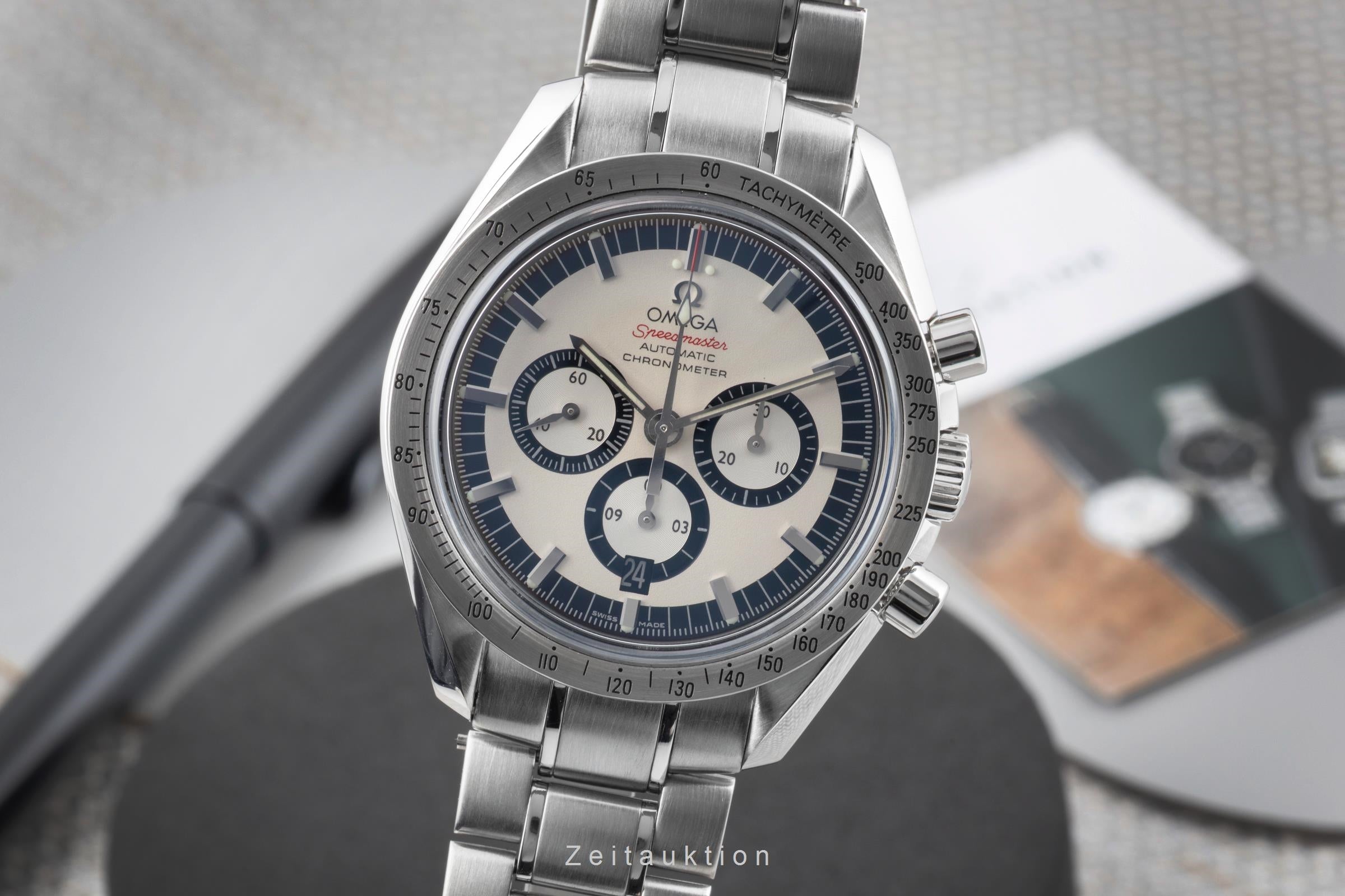 Omega Speedmaster Legend Schumacher Chronograph Automatik Ref. 3506.31.00 B&P [2604479]