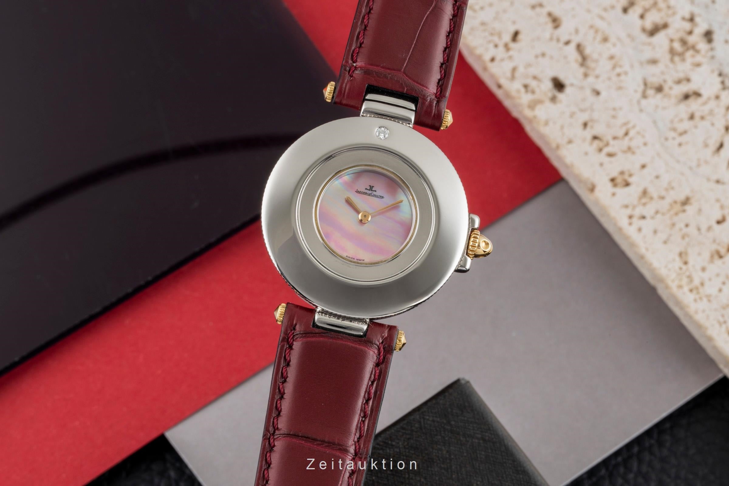 Jaeger LeCoultre Rendesvous acciaio / oro quarzo orologio da donna 421.5.09  [2604480]