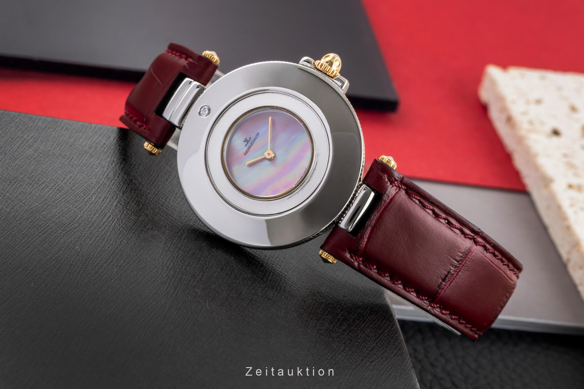 Jaeger LeCoultre Rendesvous acciaio / oro quarzo orologio da donna 421.5.09  [2604480]