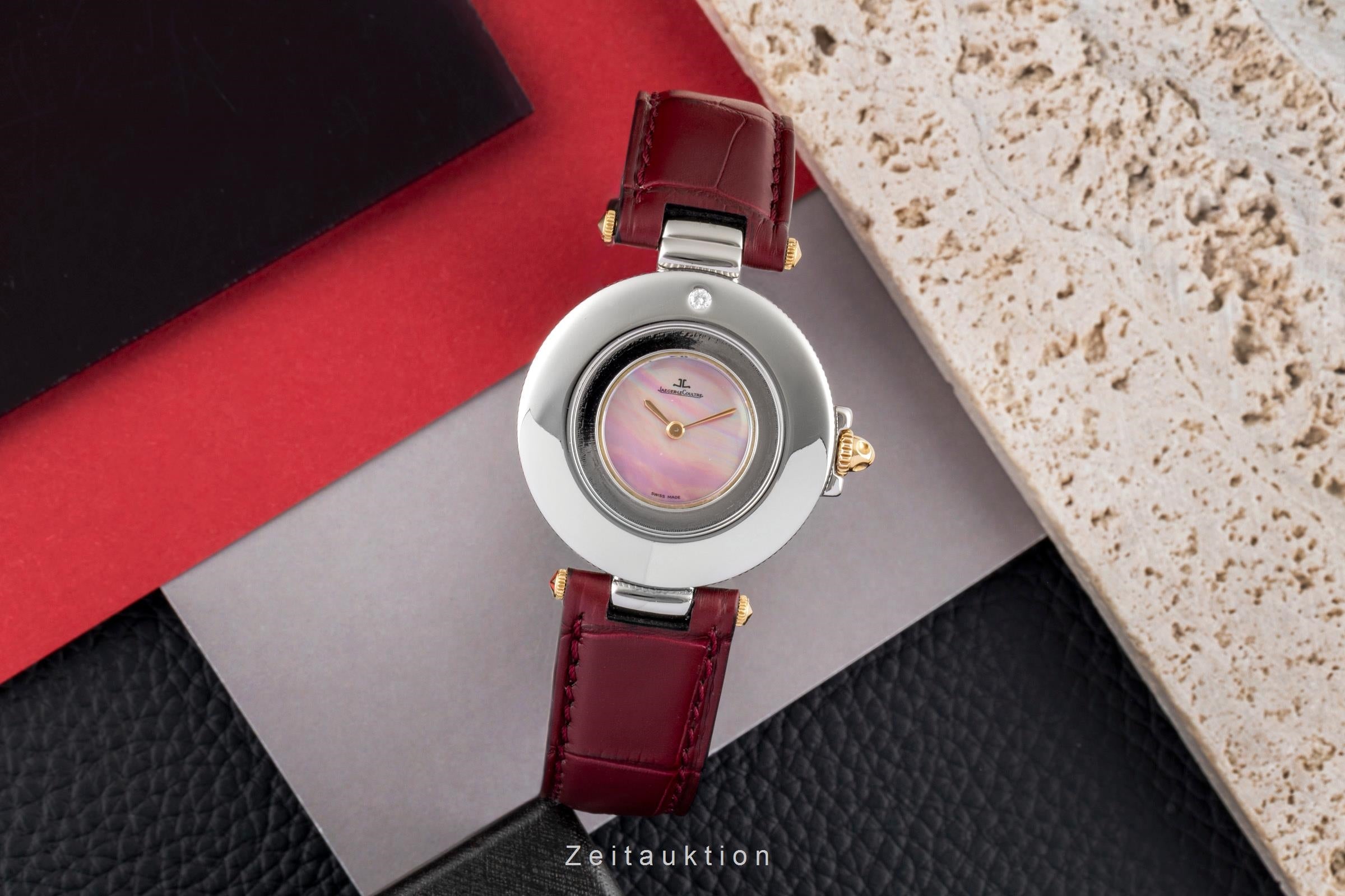 Jaeger LeCoultre Rendesvous acciaio / oro quarzo orologio da donna 421.5.09  [2604480]