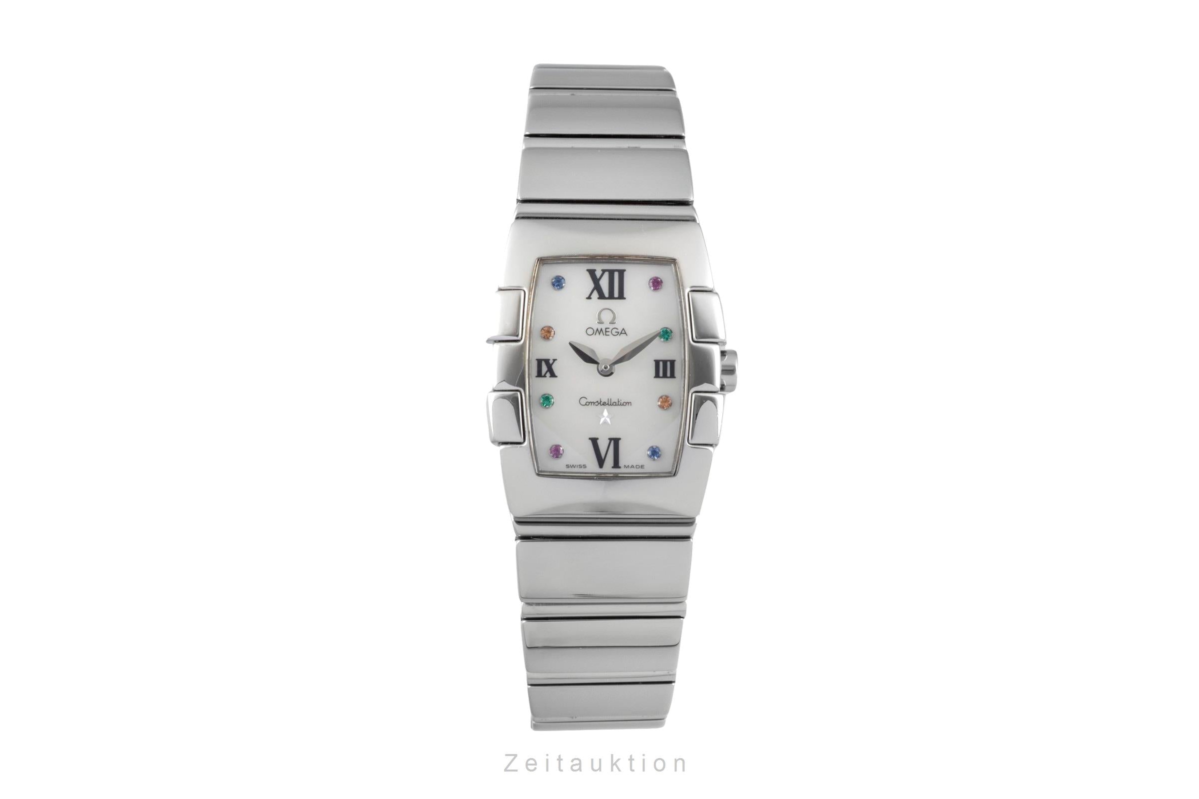 Omega Constellation acero cuarzo reloj para damas  1584.79.00  [2604481]