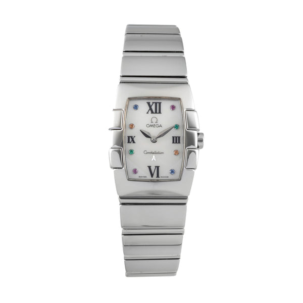 Omega Constellation acero cuarzo reloj para damas  1584.79.00  [2604481]