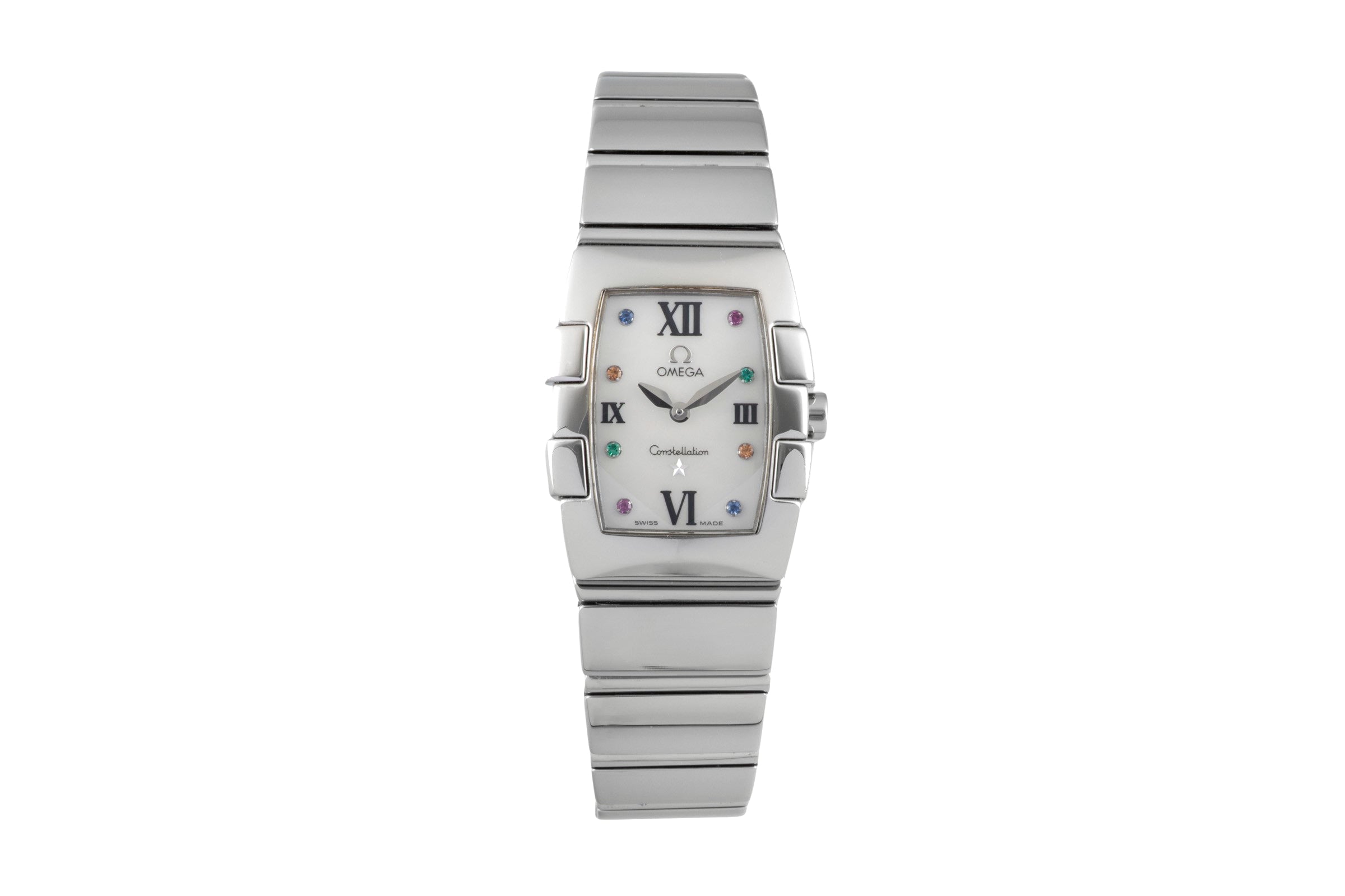 Omega Constellation acero cuarzo reloj para damas  1584.79.00  [2604481]