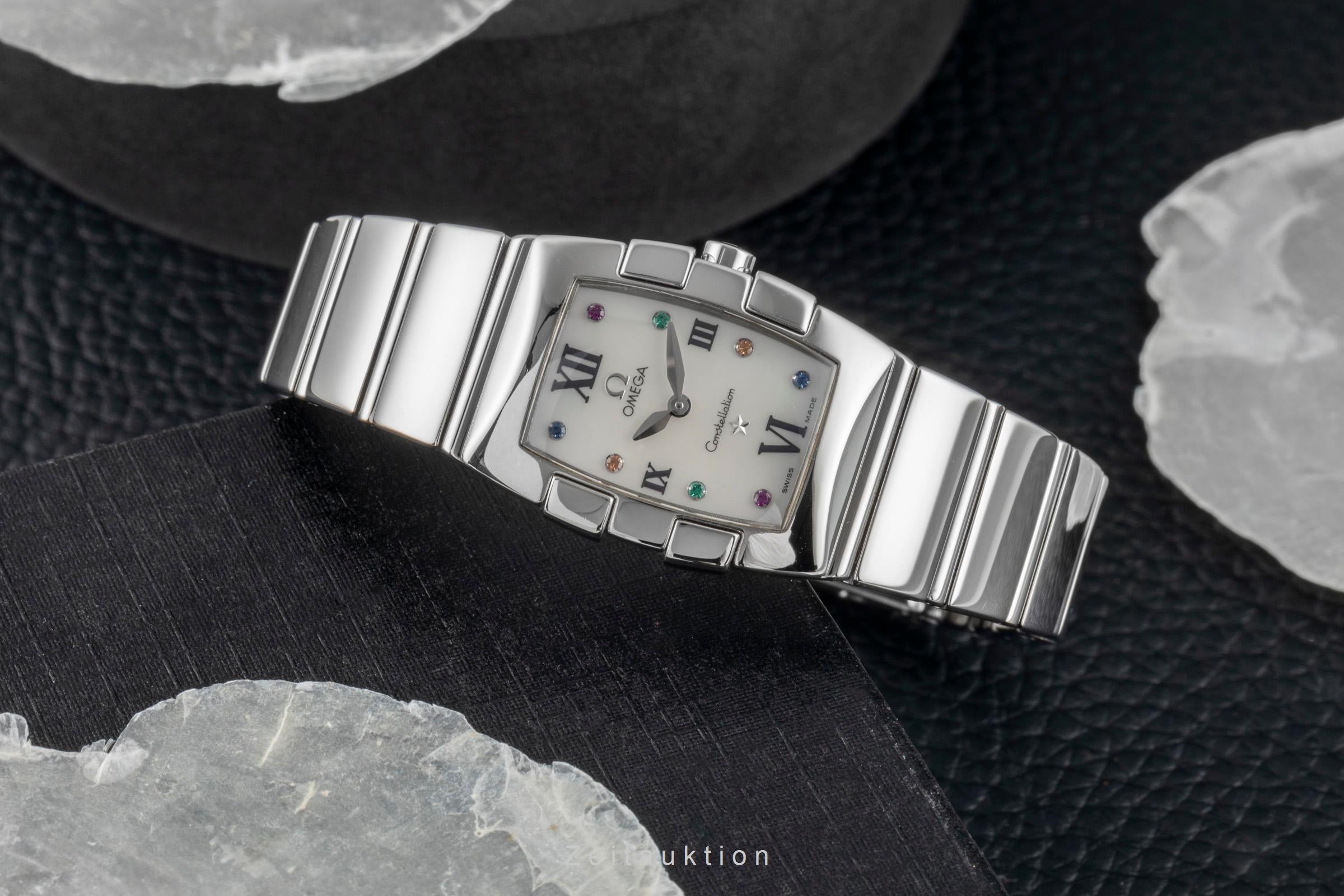 Omega Constellation acero cuarzo reloj para damas  1584.79.00  [2604481]