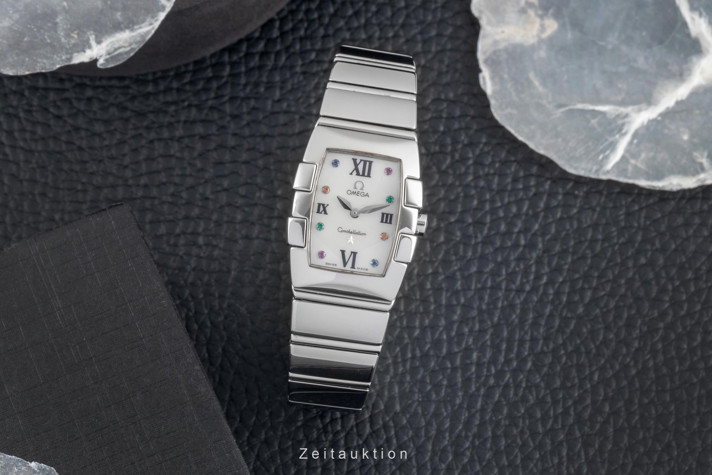 Omega Constellation acero cuarzo reloj para damas  1584.79.00  [2604481]