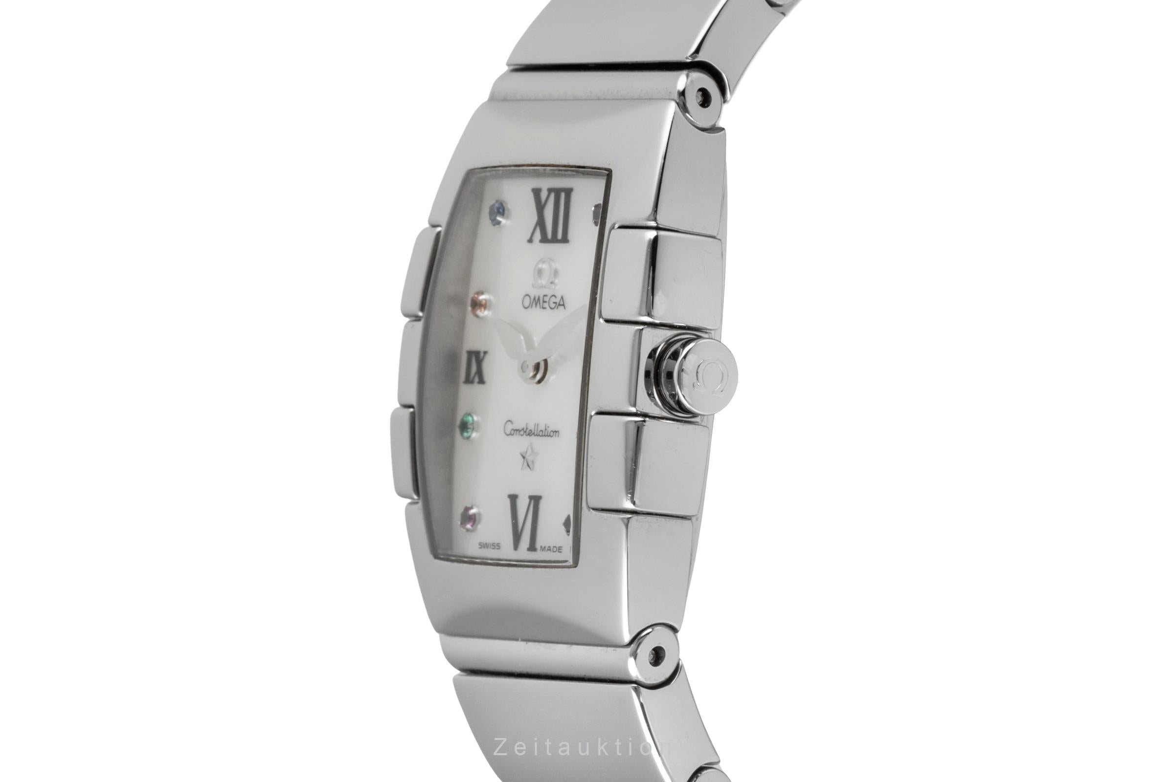 Omega Constellation acero cuarzo reloj para damas  1584.79.00  [2604481]
