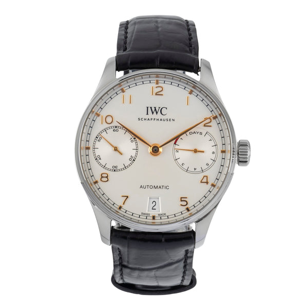 IWC Portugieser steel automatic men's watch IW500704 LP: 14000EUR  [2604487]
