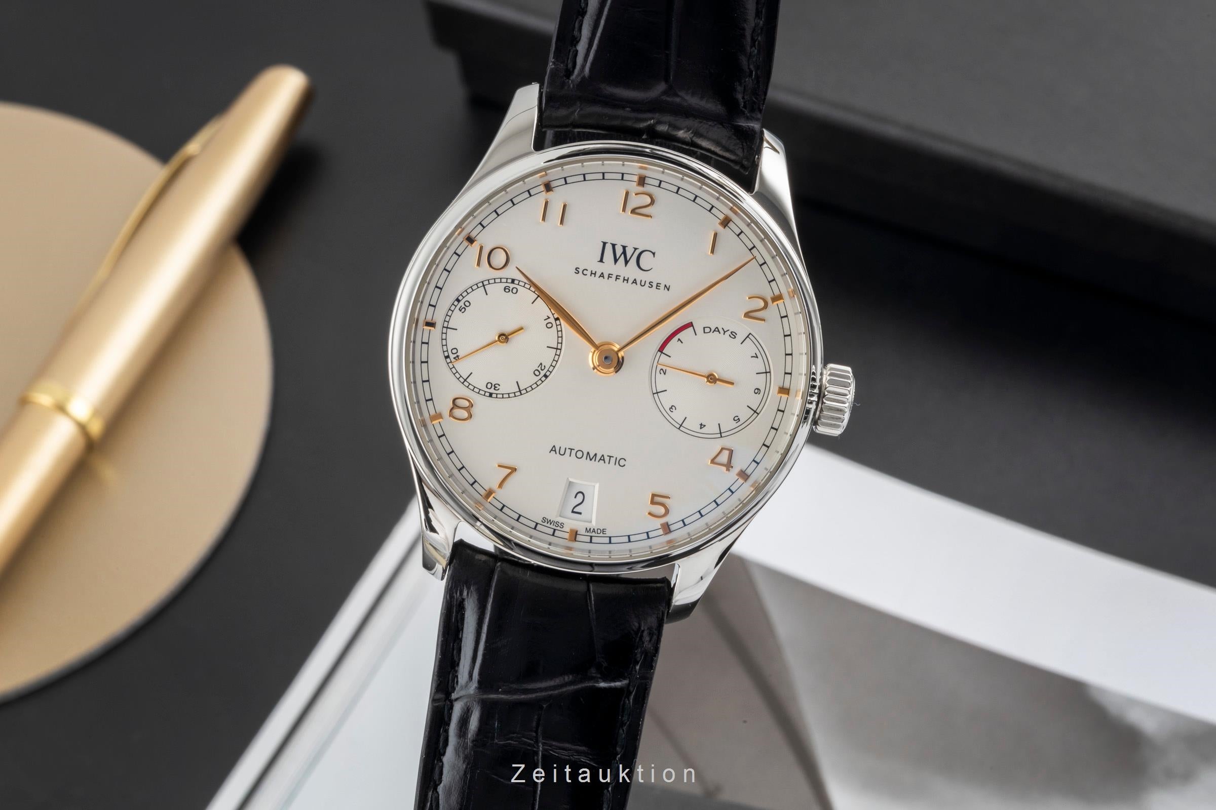IWC Portugieser steel automatic men's watch IW500704 LP: 14000EUR  [2604487]