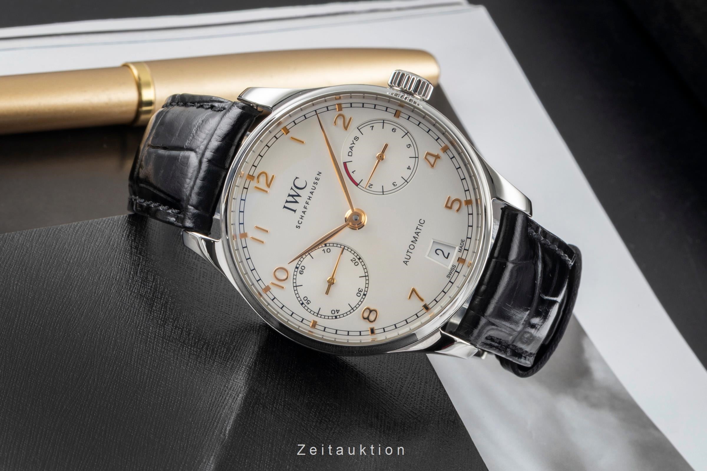 IWC Portugieser steel automatic men's watch IW500704 LP: 14000EUR  [2604487]