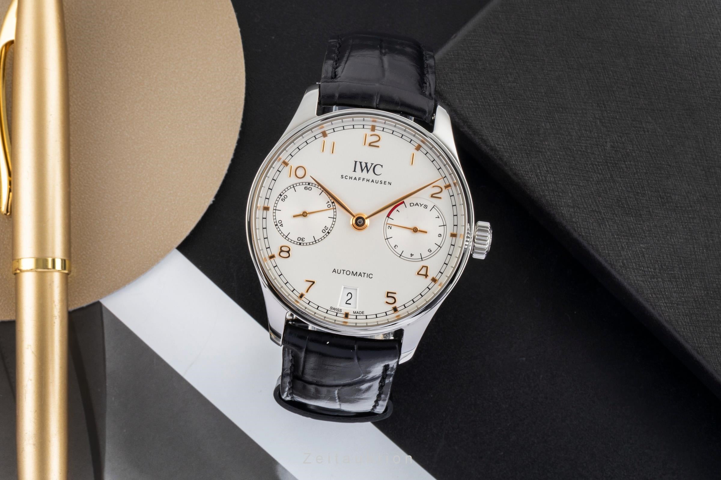 IWC Portugieser steel automatic men's watch IW500704 LP: 14000EUR  [2604487]