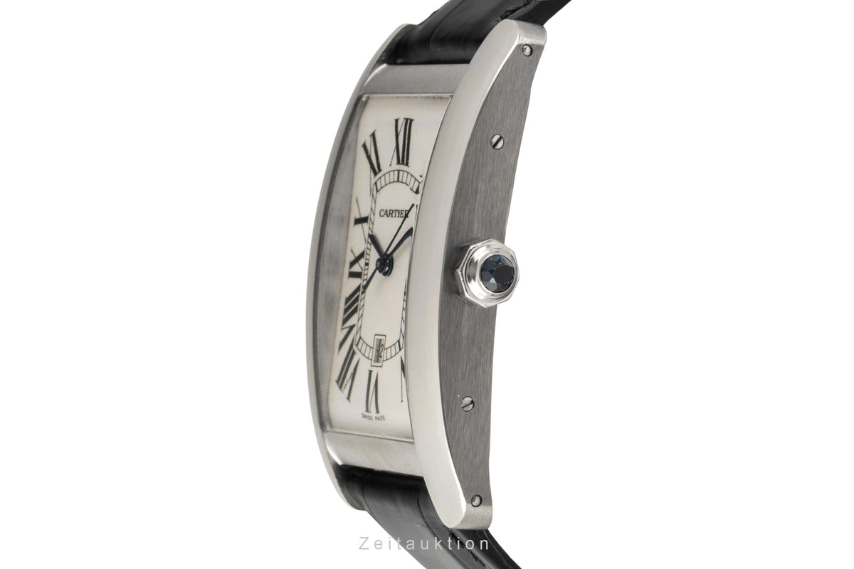 Cartier Tank Américaine 18 ct white gold automatic men's watch 1741  [2604489]