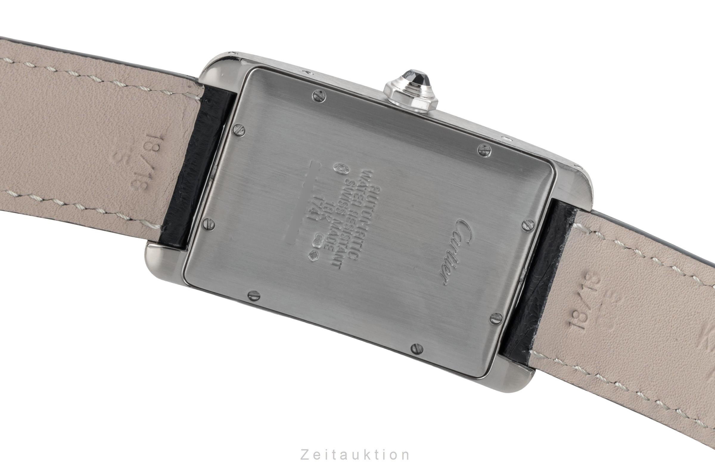 Cartier Tank Américaine 18 ct white gold automatic men's watch 1741  [2604489]