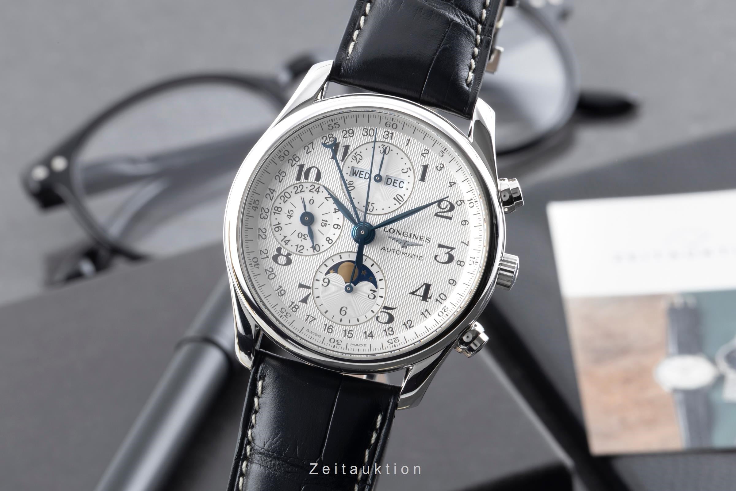 Longines Master Collection chronograph steel automatic men's watch L2.673.4  [2604493]