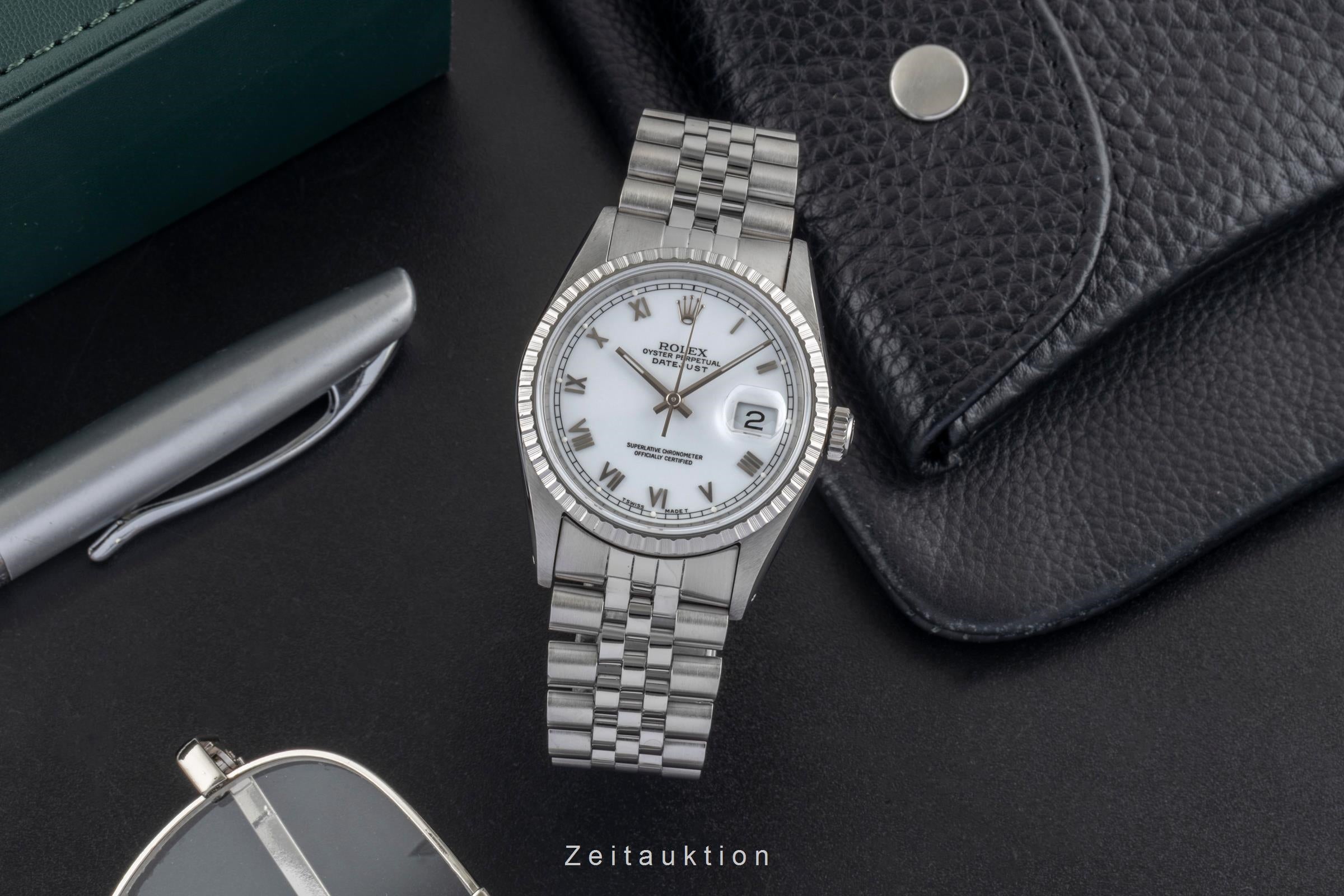 Rolex Datejust acero automático reloj para caballeros 16220  [2604494]