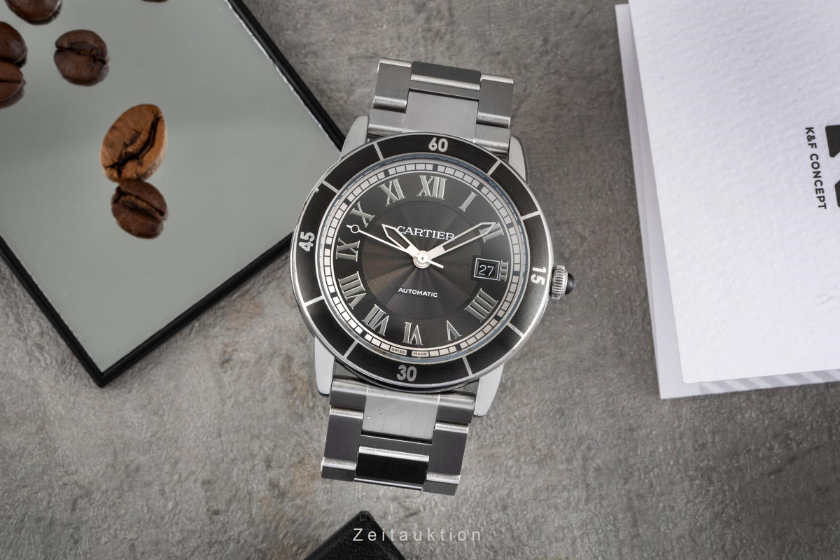 Cartier Croisiere steel automatic men's watch WSRN0011  [2604495]